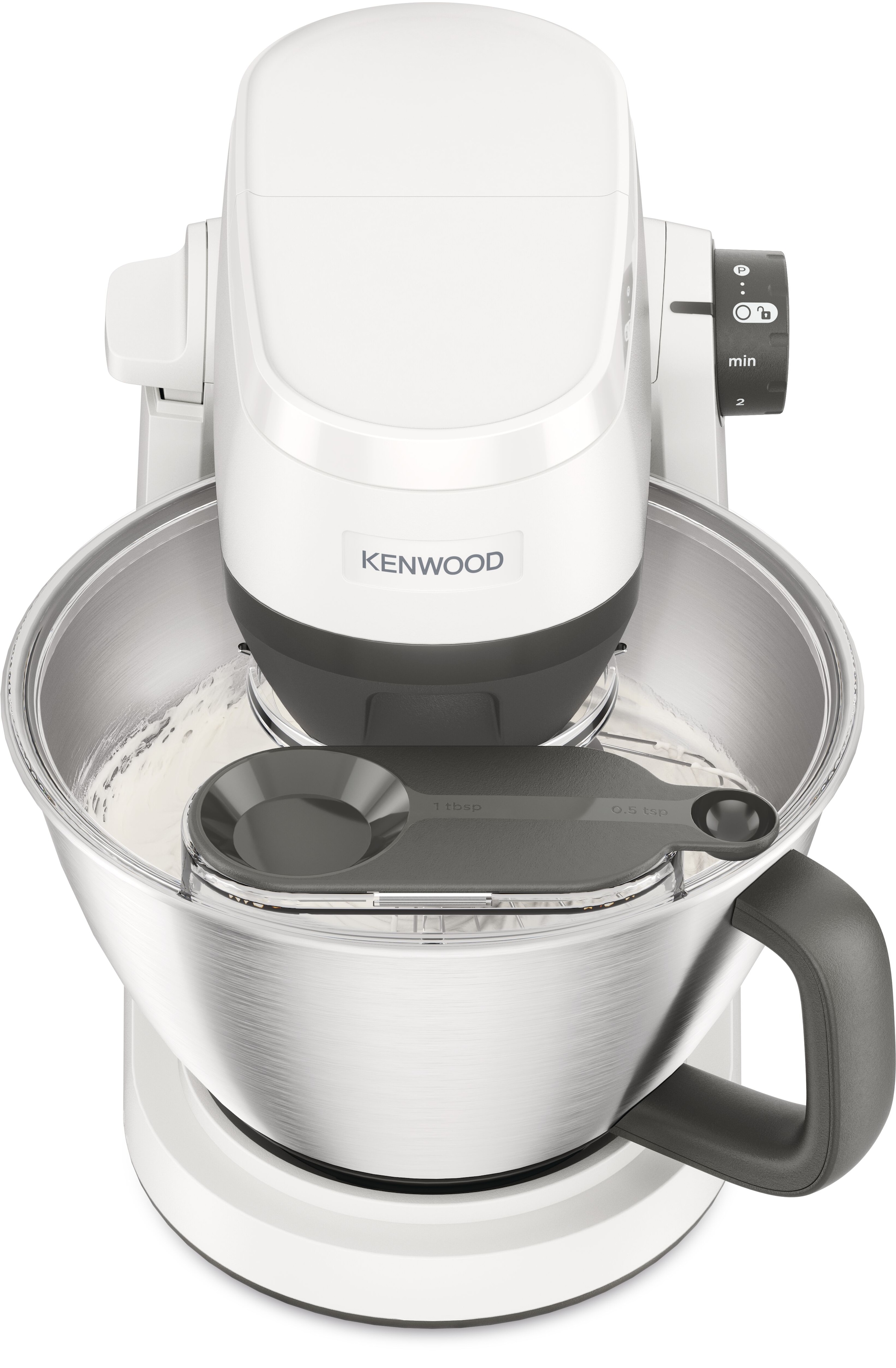 Kenwood Küchenmaschine »Multi Tasker KHC30.000WH« Aufbewahrung für 2 Aufsätze, Einhandschüssel & 44% leiser als KHC29