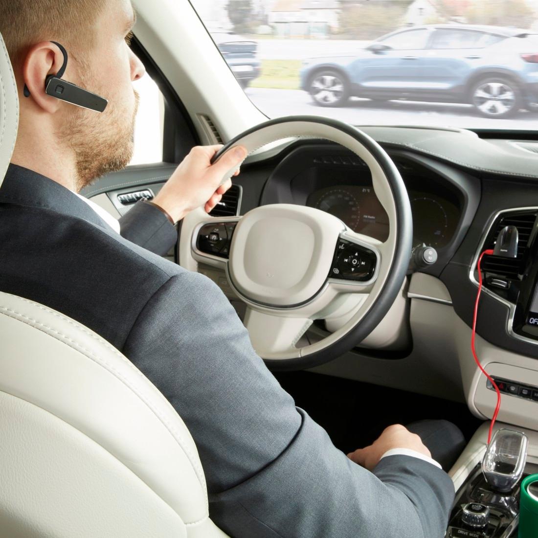 Hama Bluetooth-Kopfhörer »Bluetooth Headset MyVoice2100, mono, in ear, Ohrbügel, für zwei Geräte«, Sprachsteuerung