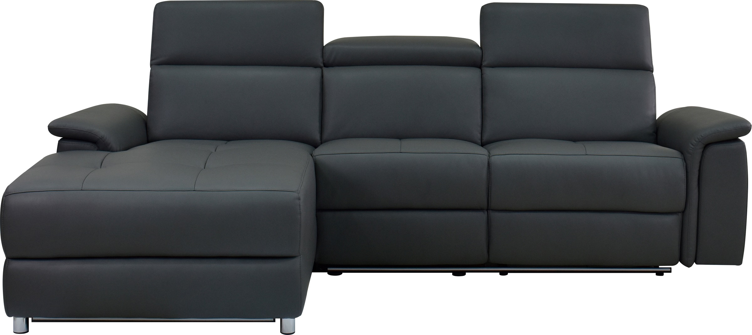 Home affaire Ecksofa »Pareli, L-Form, 259cm,m. Recamiere, Echtleder, Kunstl günstig online kaufen