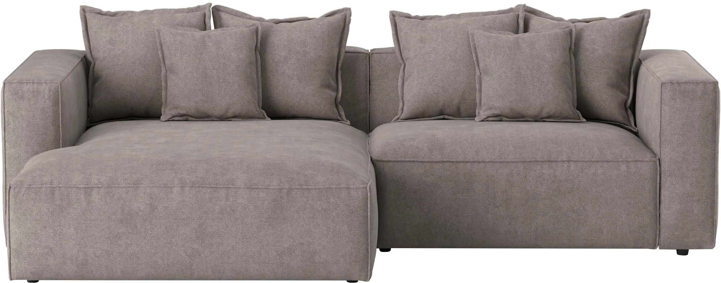 INOSIGN Ecksofa »Cowboy L-Form«, mit 6 Kissen, kubisches Sofa günstig online kaufen