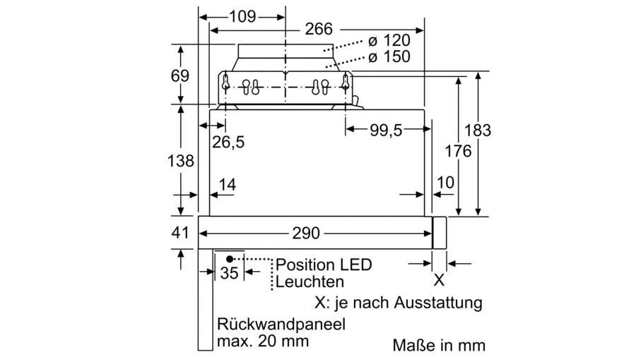 Constructa Flachschirmhaube »CD30976«