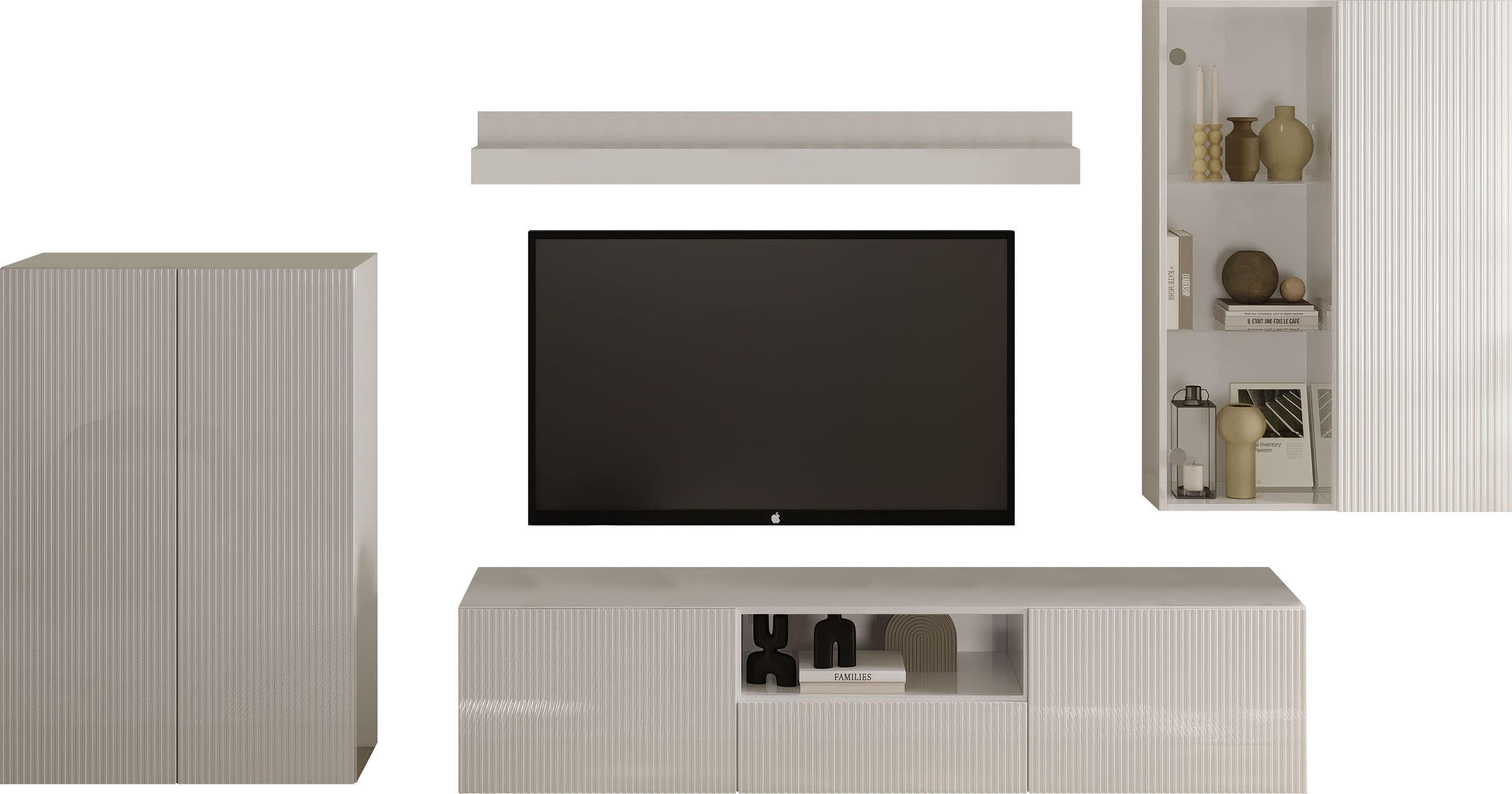INOSIGN Wohnwand »Rio, 4tlg. Breite 300 cm, modernes, elegantes Wohnzimmer- günstig online kaufen