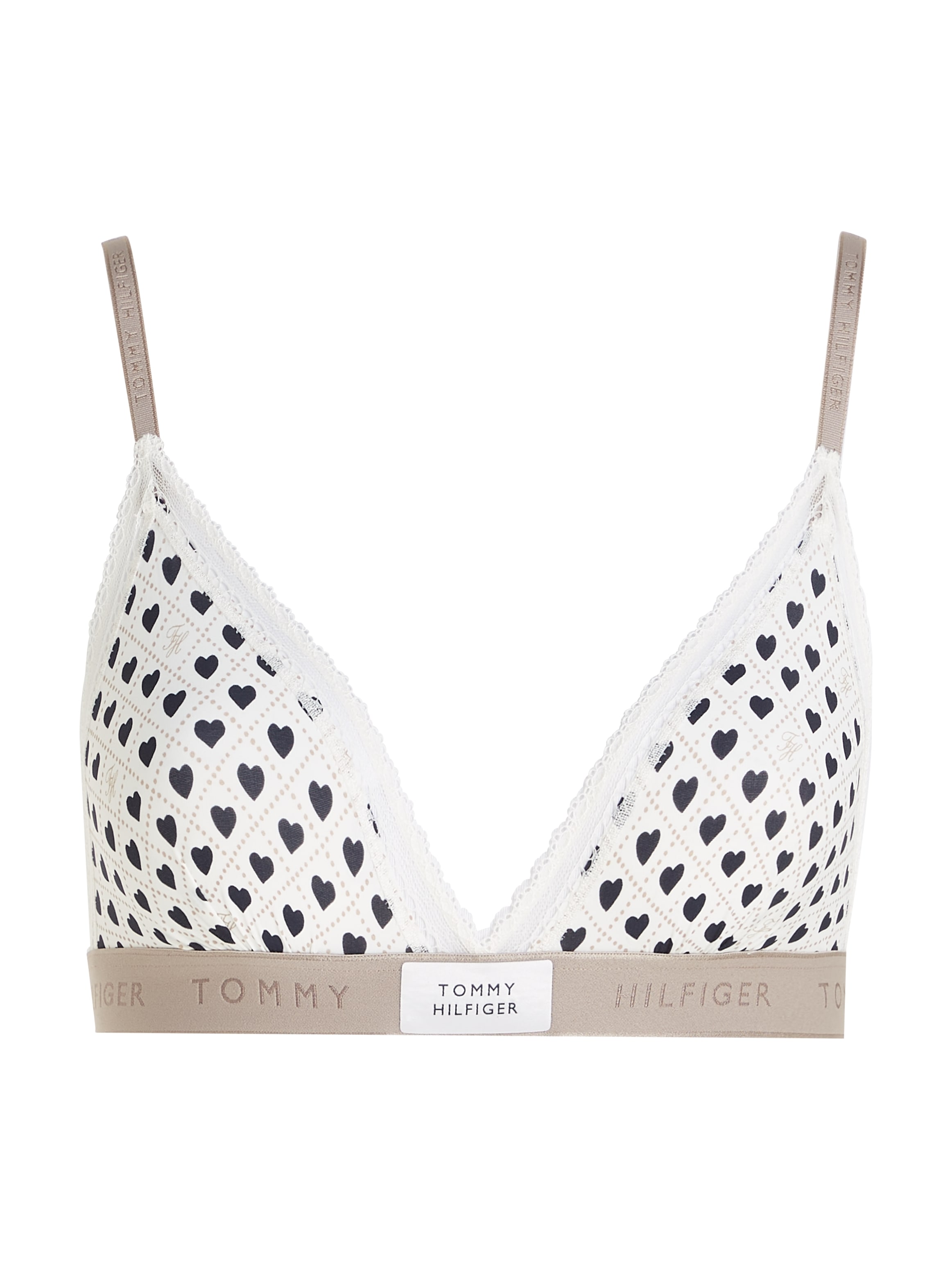 Tommy Hilfiger Underwear Bralette-BH »TRIANGLE PRINT«, mit modischem Logobund