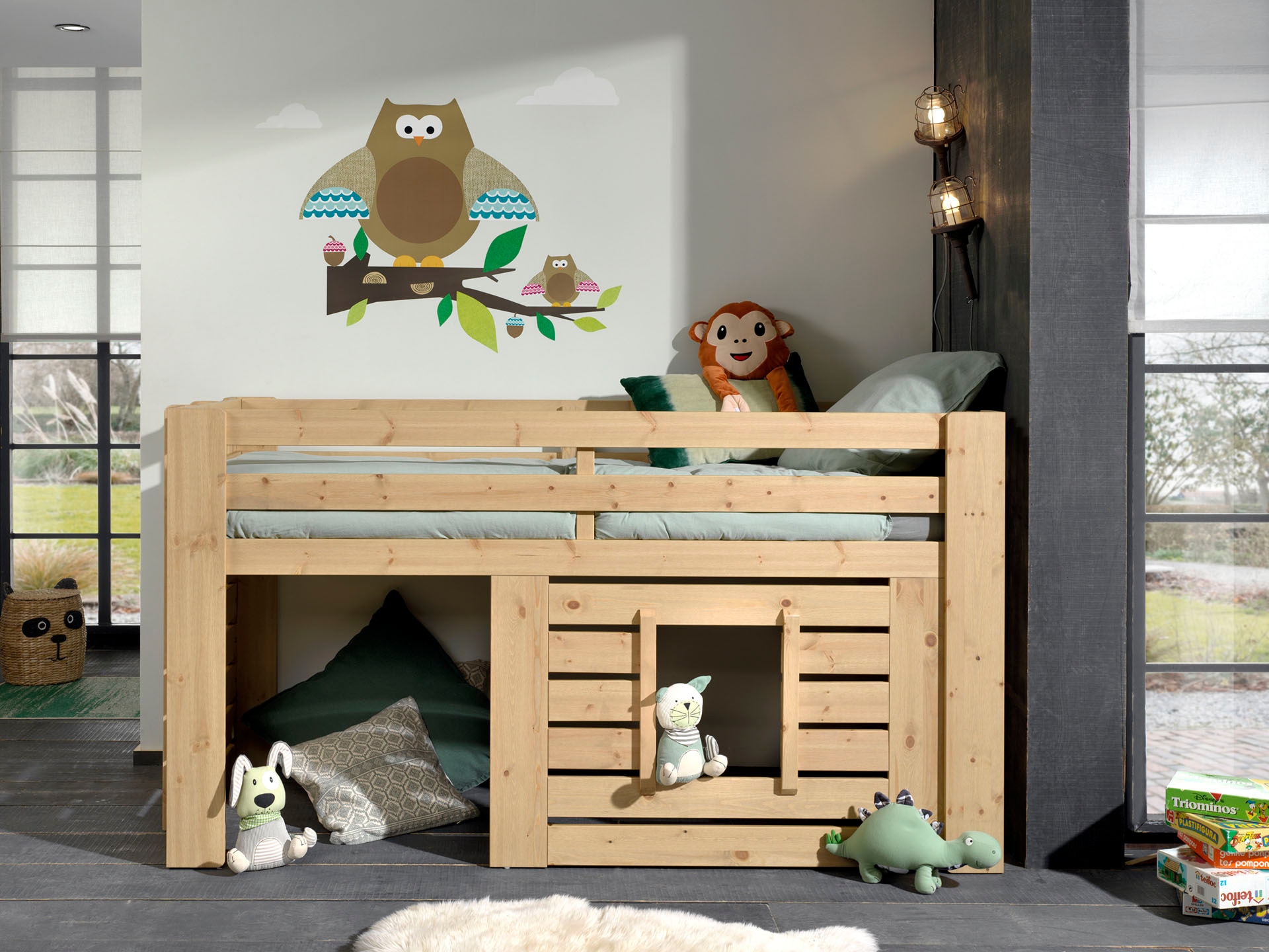 Vipack Kinderbett »Oliver«, (Made in Europe), Jugendbett, Hausbett