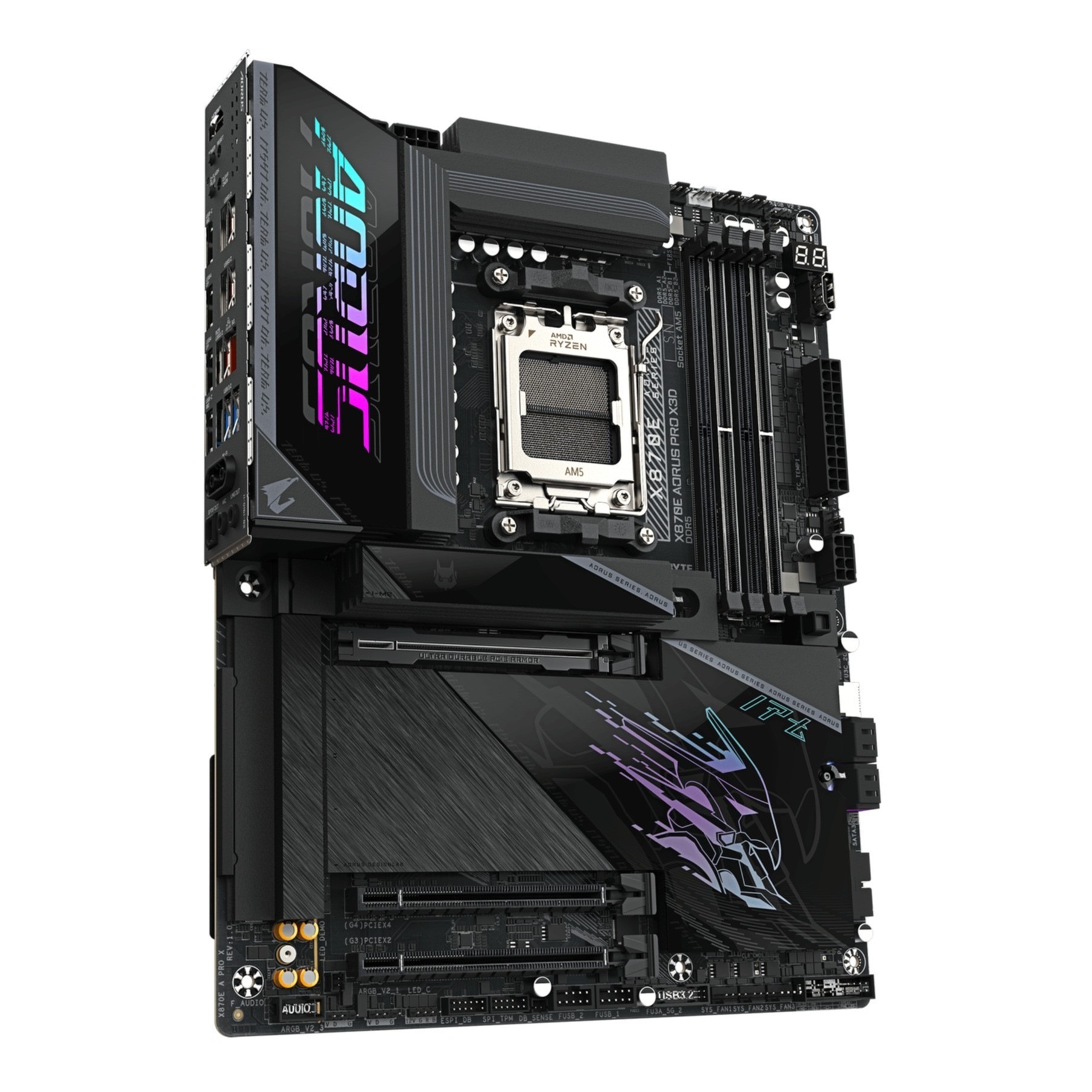 Gigabyte Mainboard »X870E AORUS PRO X3D Mainboard - Unterstützt AMD Ryzen 9000 CPUs, digit«