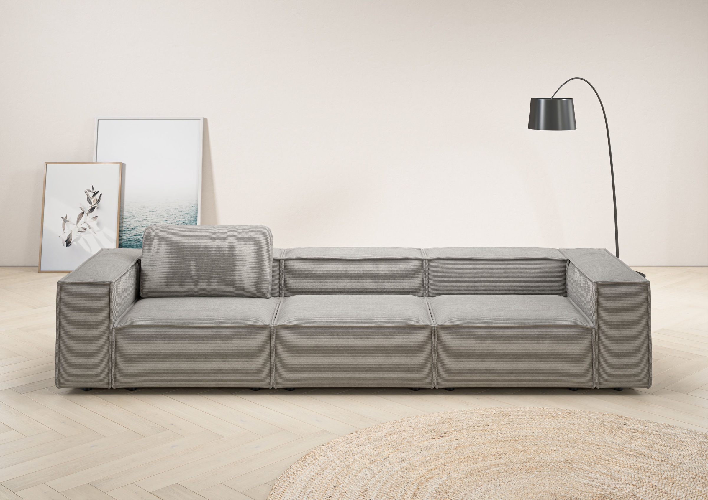 Home affaire 3,5-Sitzer »Watertown, modernes Big-Sofa XXL, 336 cm Breite, a günstig online kaufen