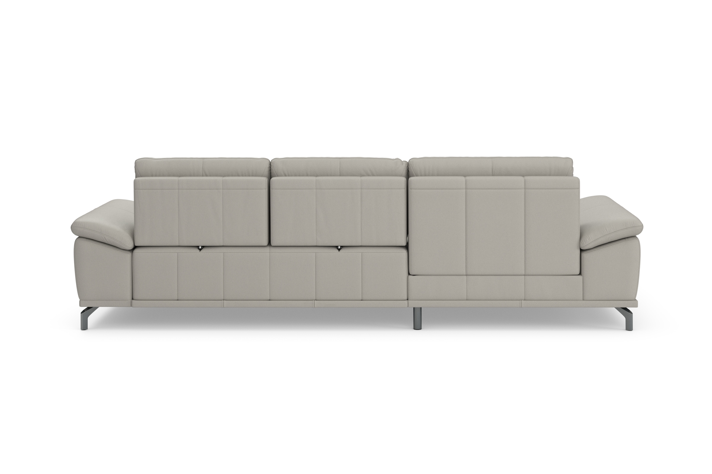 Places of Style Ecksofa Costello, mit Sitztiefenverstellung und Armlehnfunktion, incl. 3 Nierenkissen
