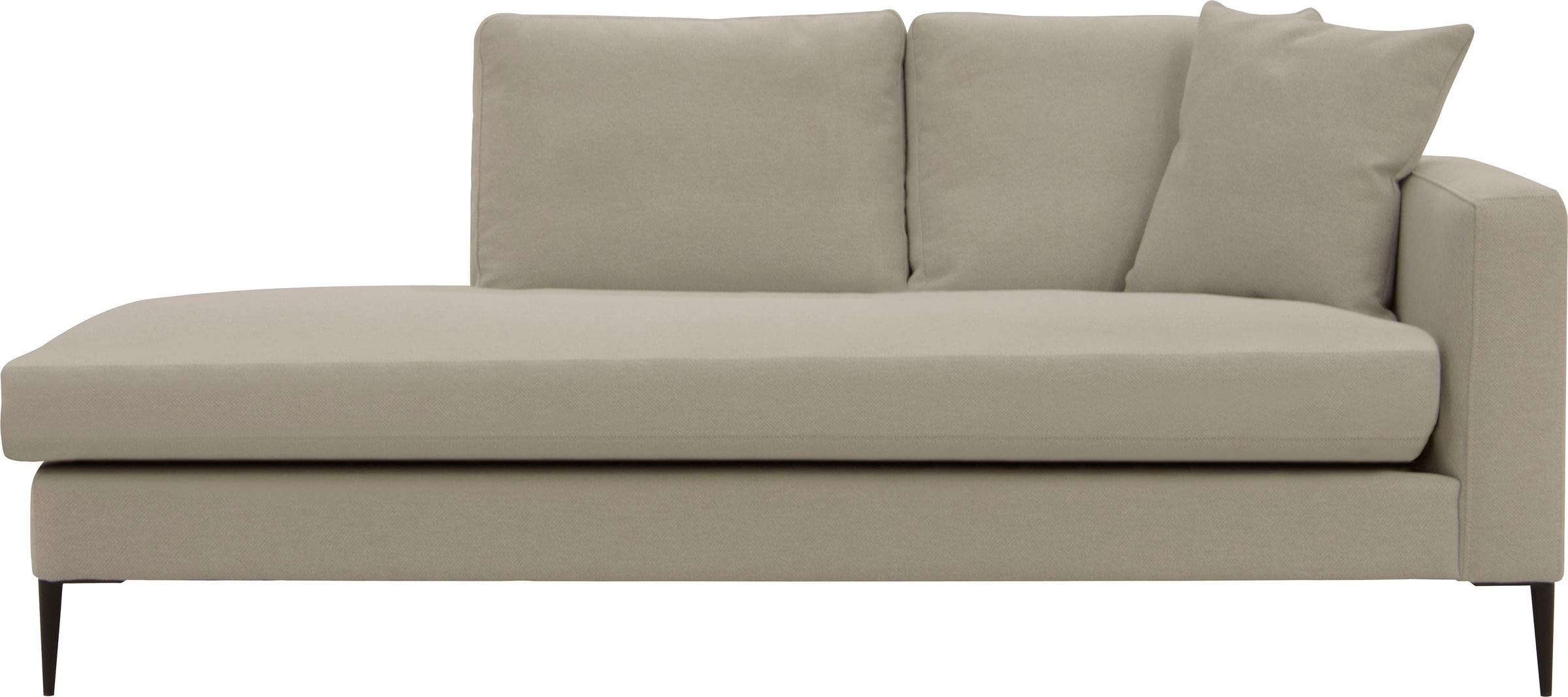 Home affaire Recamiere »Cozy Chaiselongue, Maße B/T/H: 195/97/80 cm« mit lo günstig online kaufen