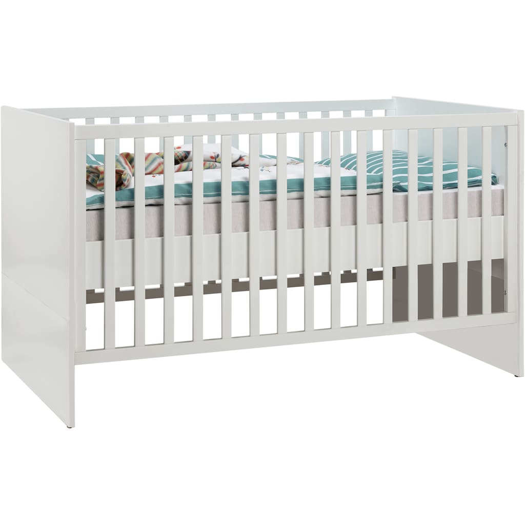 roba® Babyzimmer-Komplettset »Nordic, weiß«, (Set, 3 St., Kinderbett, Wickelkommode, Kleiderschrank)