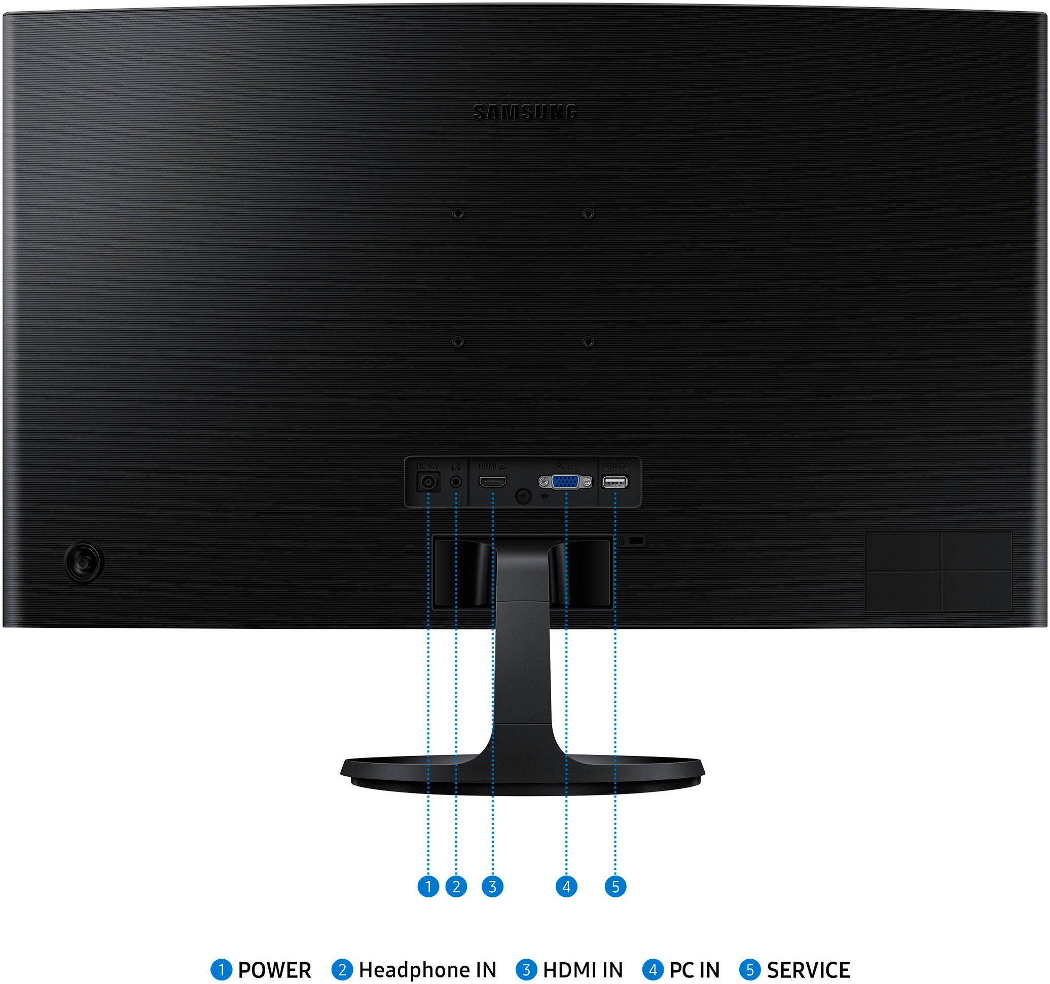 Samsung Curved-LED-Monitor »S27D360GAU«, 68 cm/27 Zoll, 1920 x 1080 px, Full HD, 4 ms Reaktionszeit, 100 Hz