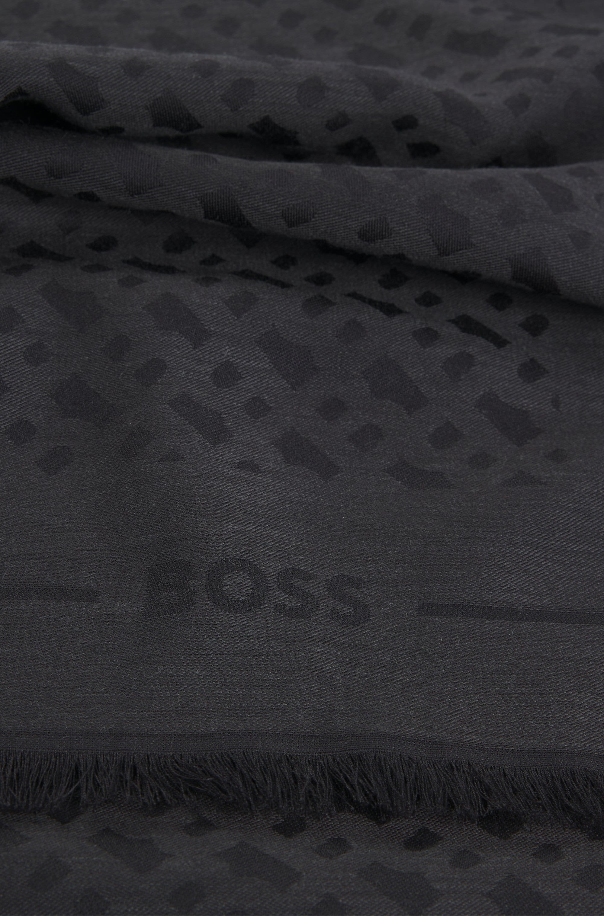 BOSS Schal »Ledonia 120*120«, mit Jaquardmuster