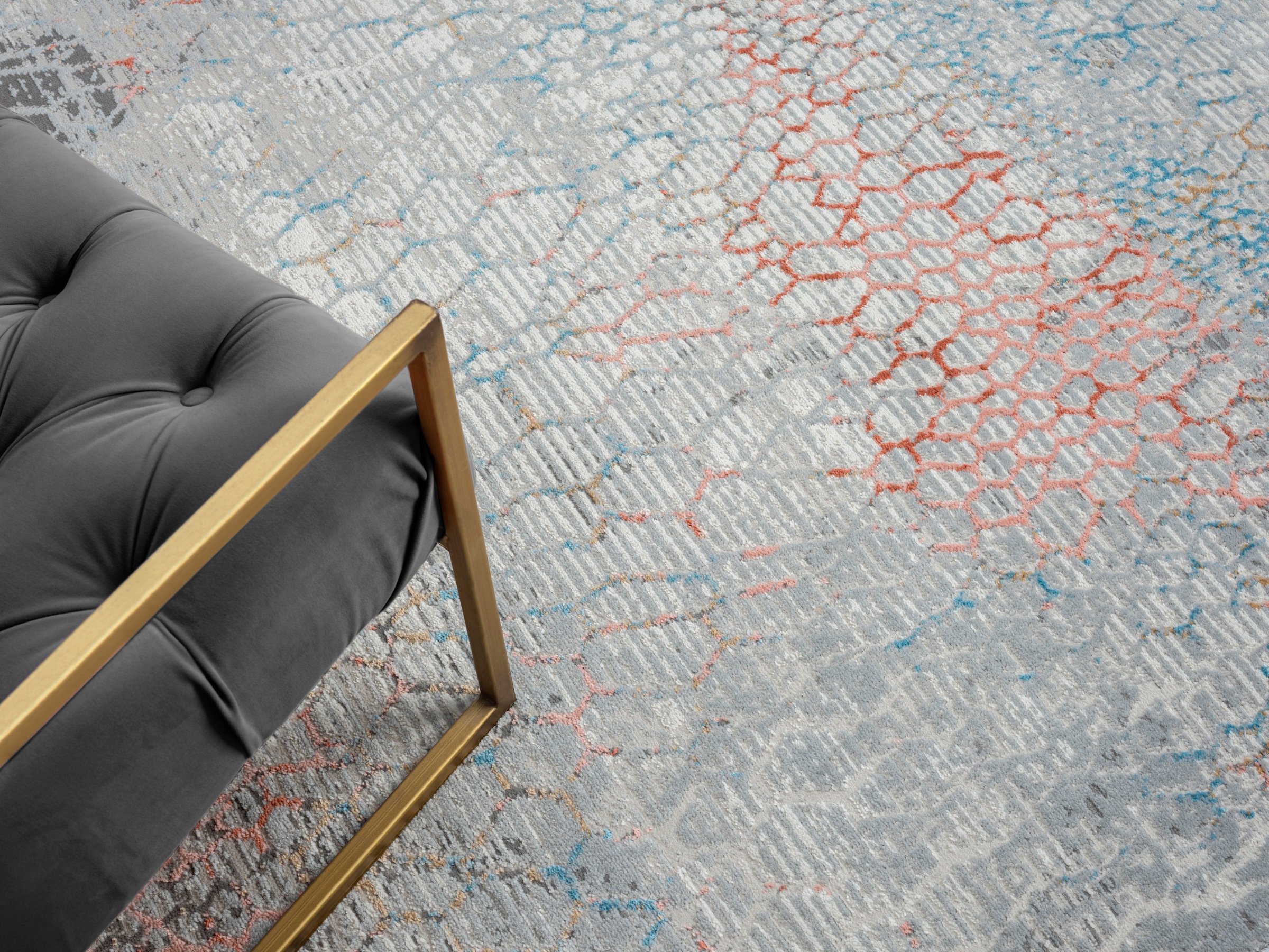 OTTO home Teppich »Jaxyn« rechteckig 8 mm Höhe Kurzflor, modernes Design, pflegeleicht, Wohnzimmer