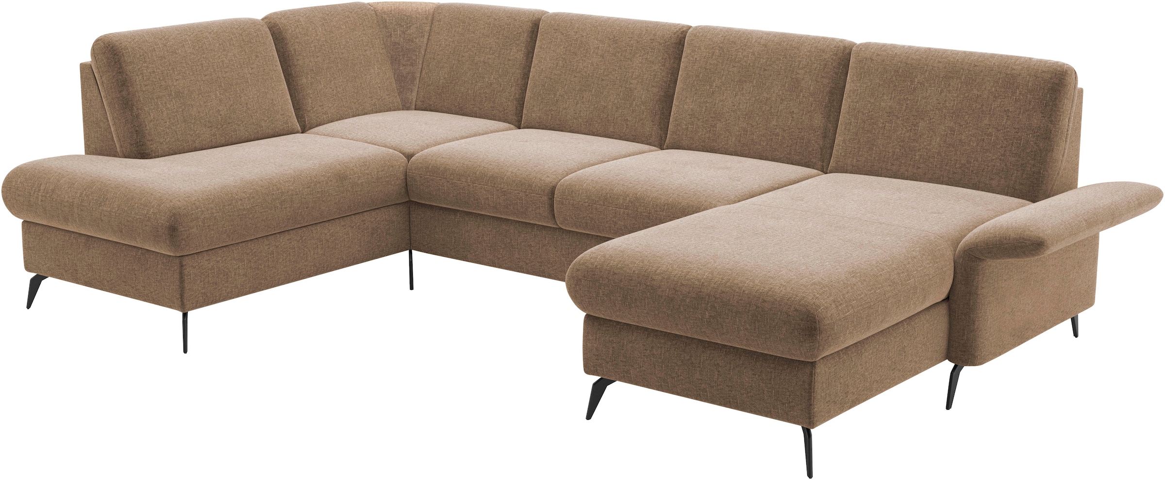 Home affaire Wohnlandschaft »Rochelle«, optional: Armteilverstellung, klappbar, Bettkasen