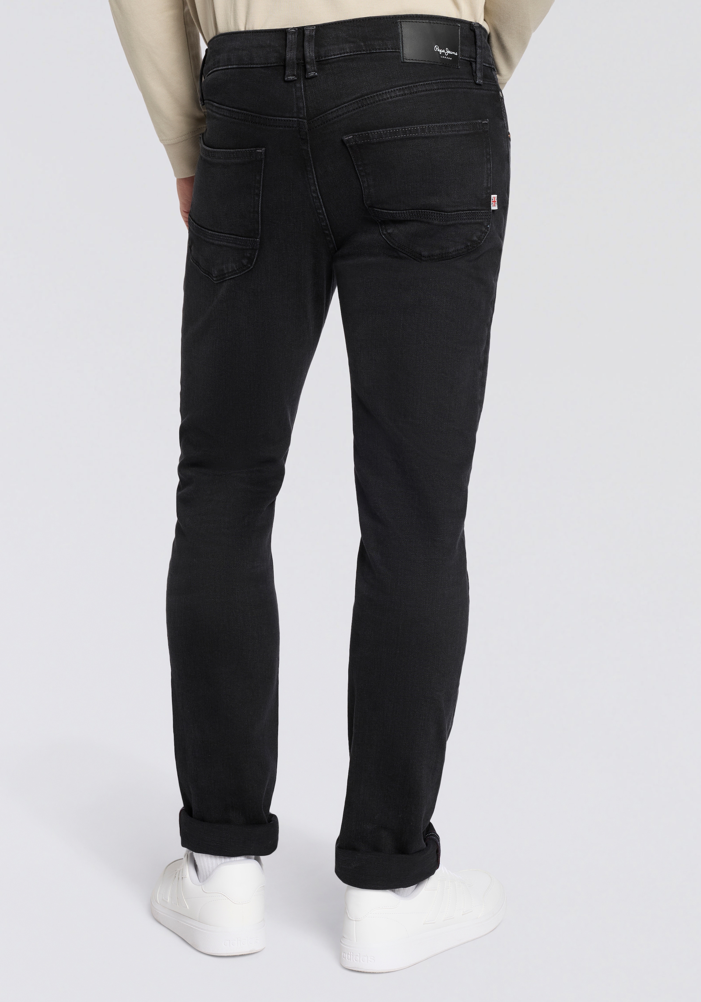 Pepe Jeans Slim-fit-Jeans »SLIM JEANS HATCH FS WASHED BLK« im 5-Pocket-Stil