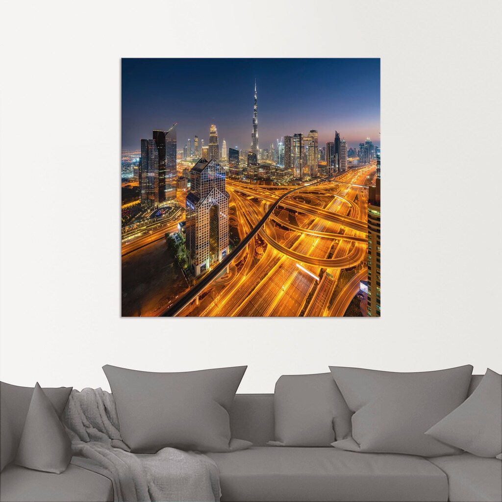Artland Wandbild »Skyline Dubai«, Bilder von Asien, (1 St.)