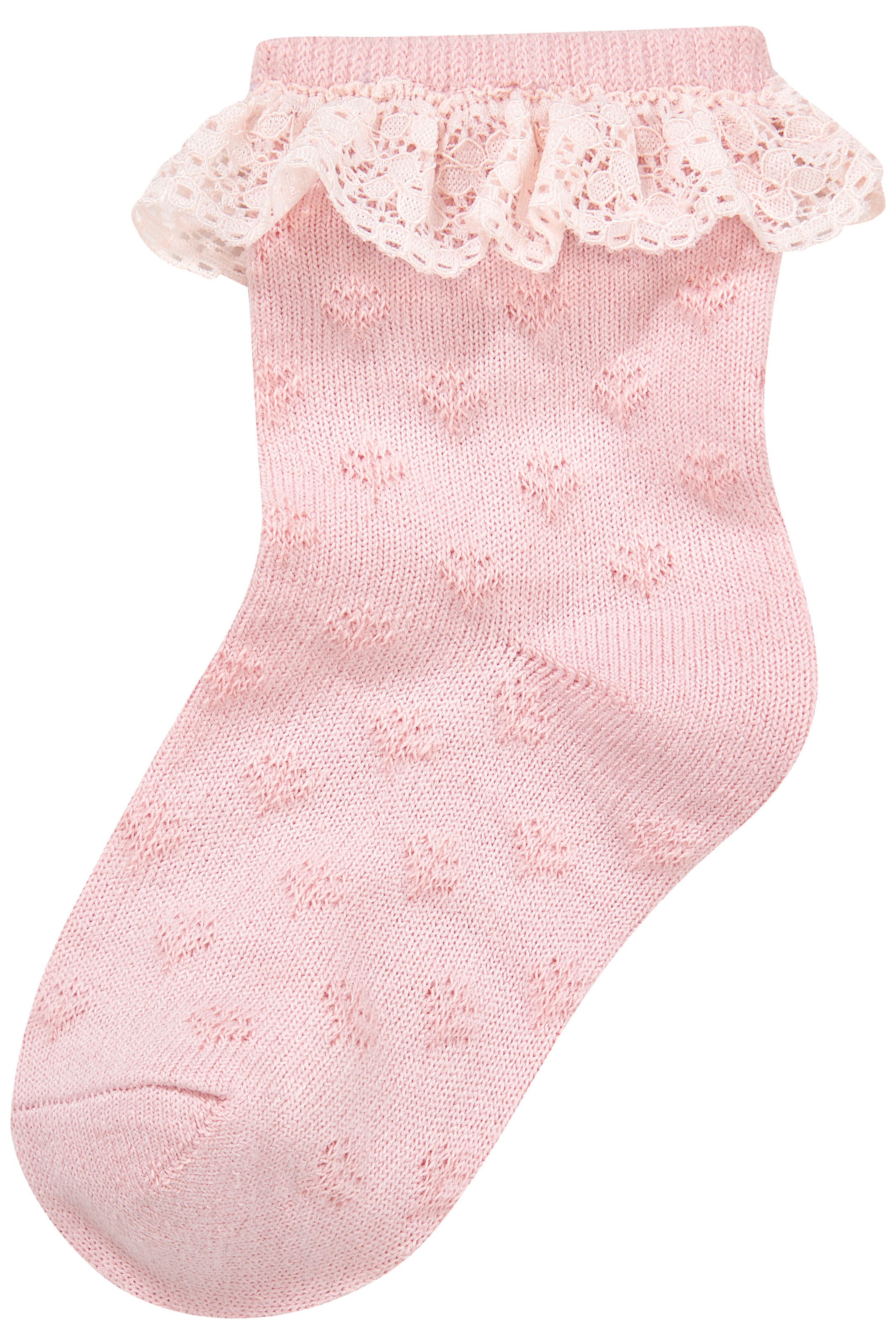 H.I.S Socken 3 Paar tlg. mit feinem Ajour Strickmuster und kleiner Rüsche