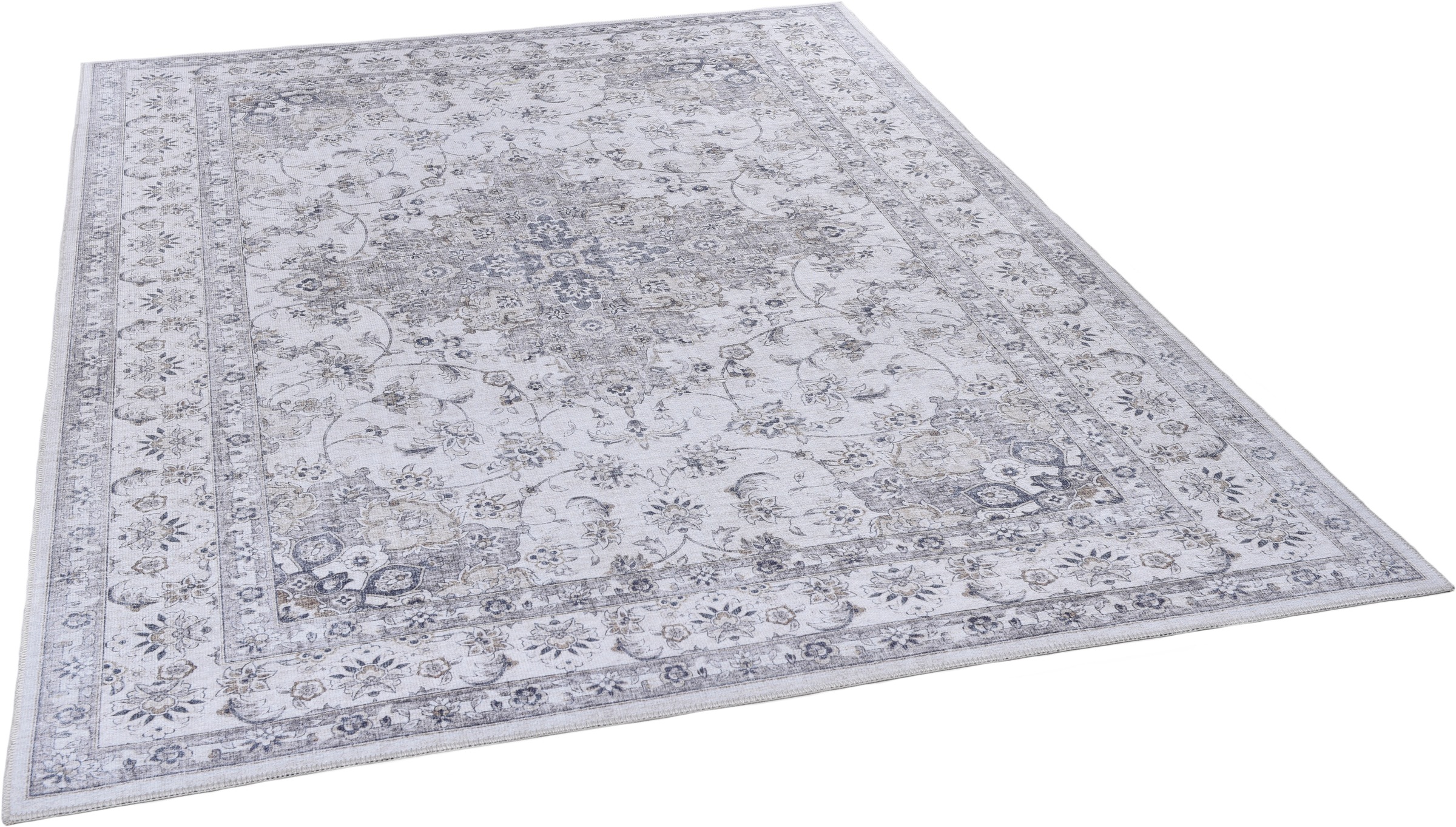 Gino Falcone Teppich »Cecilia 069«, rechteckig, 3 mm Höhe, Flachgewebe, bedruckt, Orient-Optik
