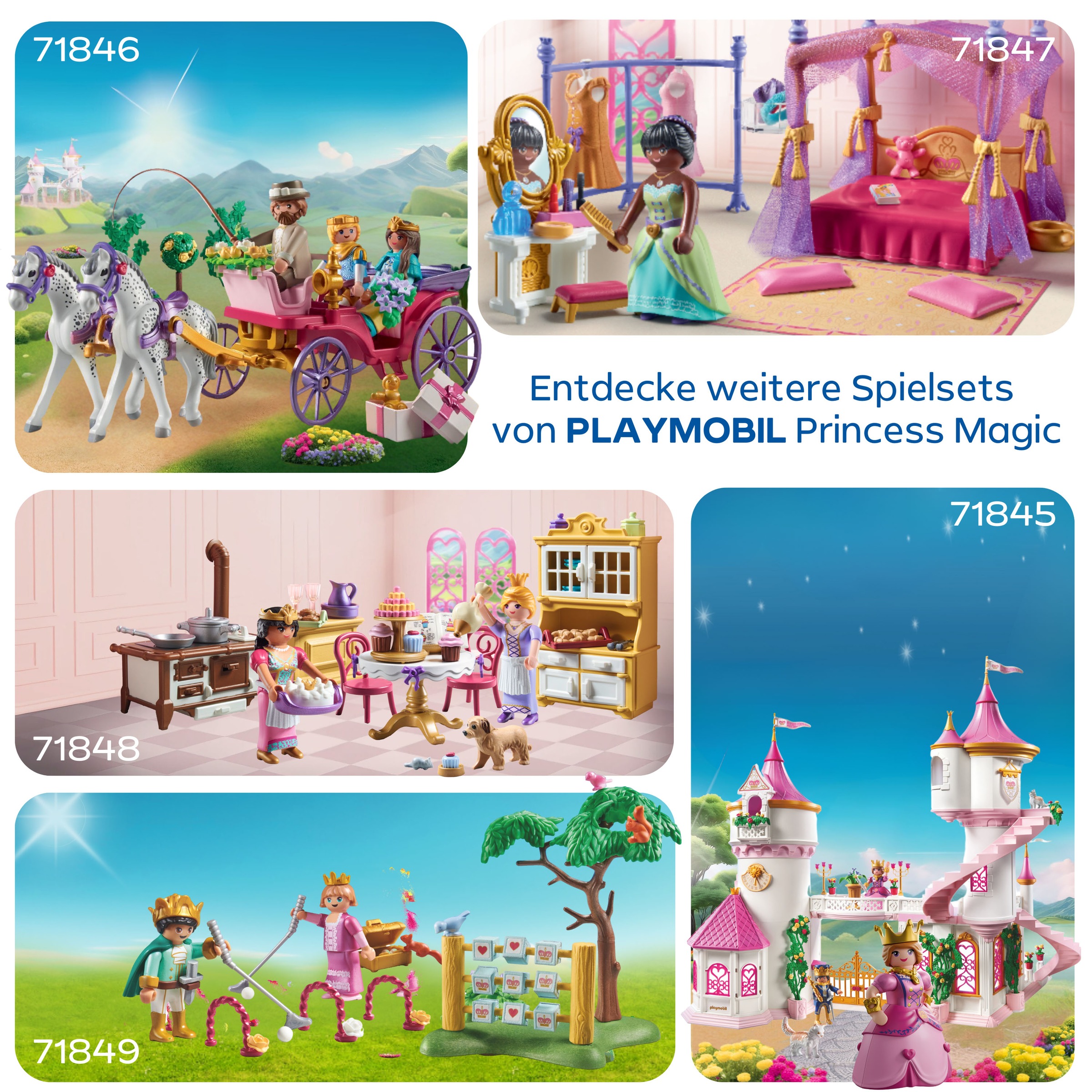 Playmobil® Konstruktions-Spielset »Königliche Küche (71848), Playmobil Princess Magic«, (94 St.), Made in Europe