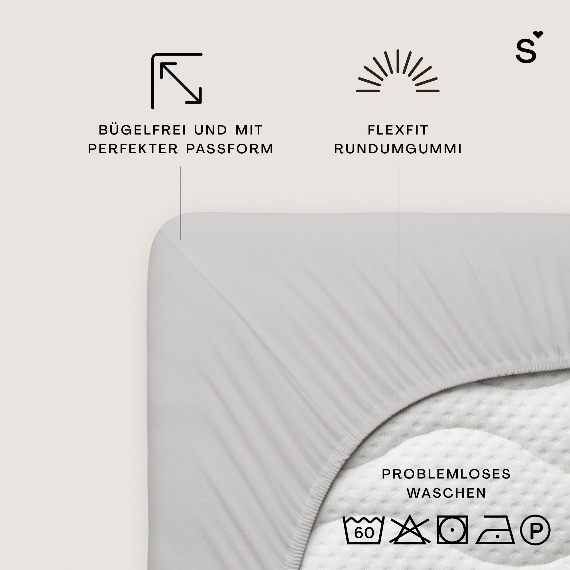 Schlafgut Spannbettlaken »Basic Cotton Spannbettlaken« Preiseinstiegsmodell