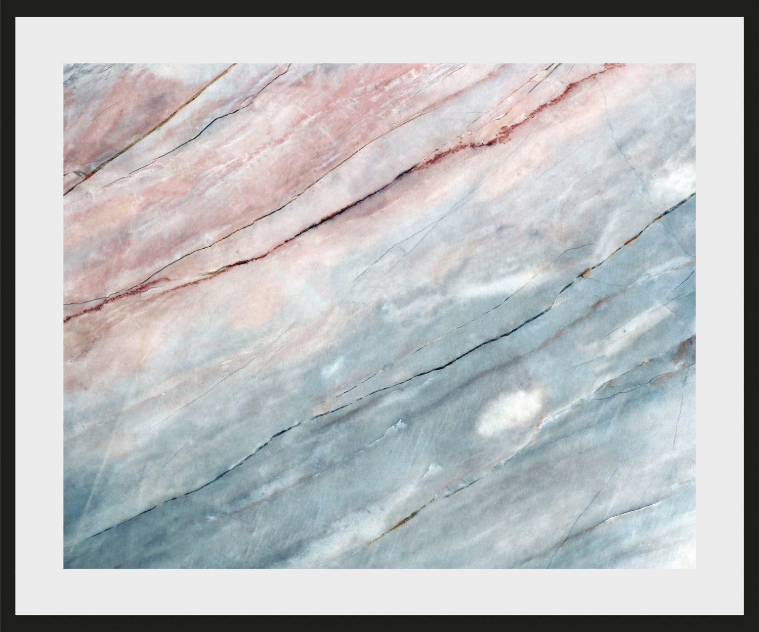 queence Bild »Jenni« Abstrakt | Gemälde | Kunst | Marmor 1 Stk. tlg. HD Premium Poster-Druck inkl. Holzrahmen