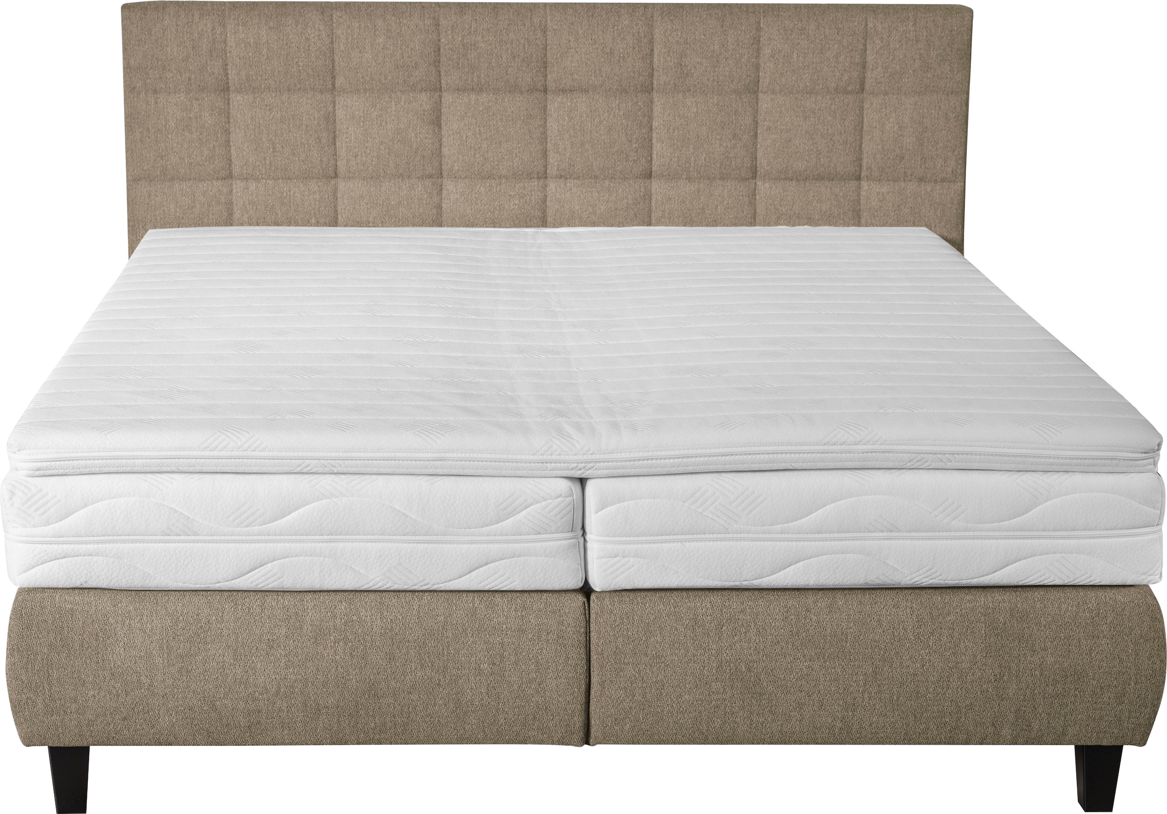 alina Boxspringbett »Edera«, Doppelbett wahlweise mit Topper, Liegefläche 180x200 cm, mit Steppung