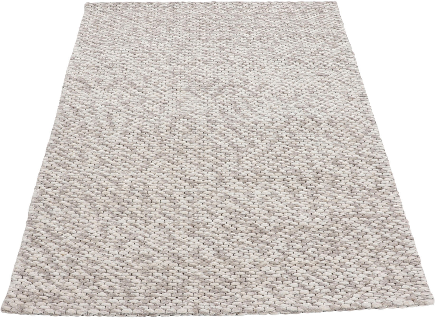 carpetfine Wollteppich »Sina«, rechteckig, 14 mm Höhe, Handweb Teppich, rei günstig online kaufen