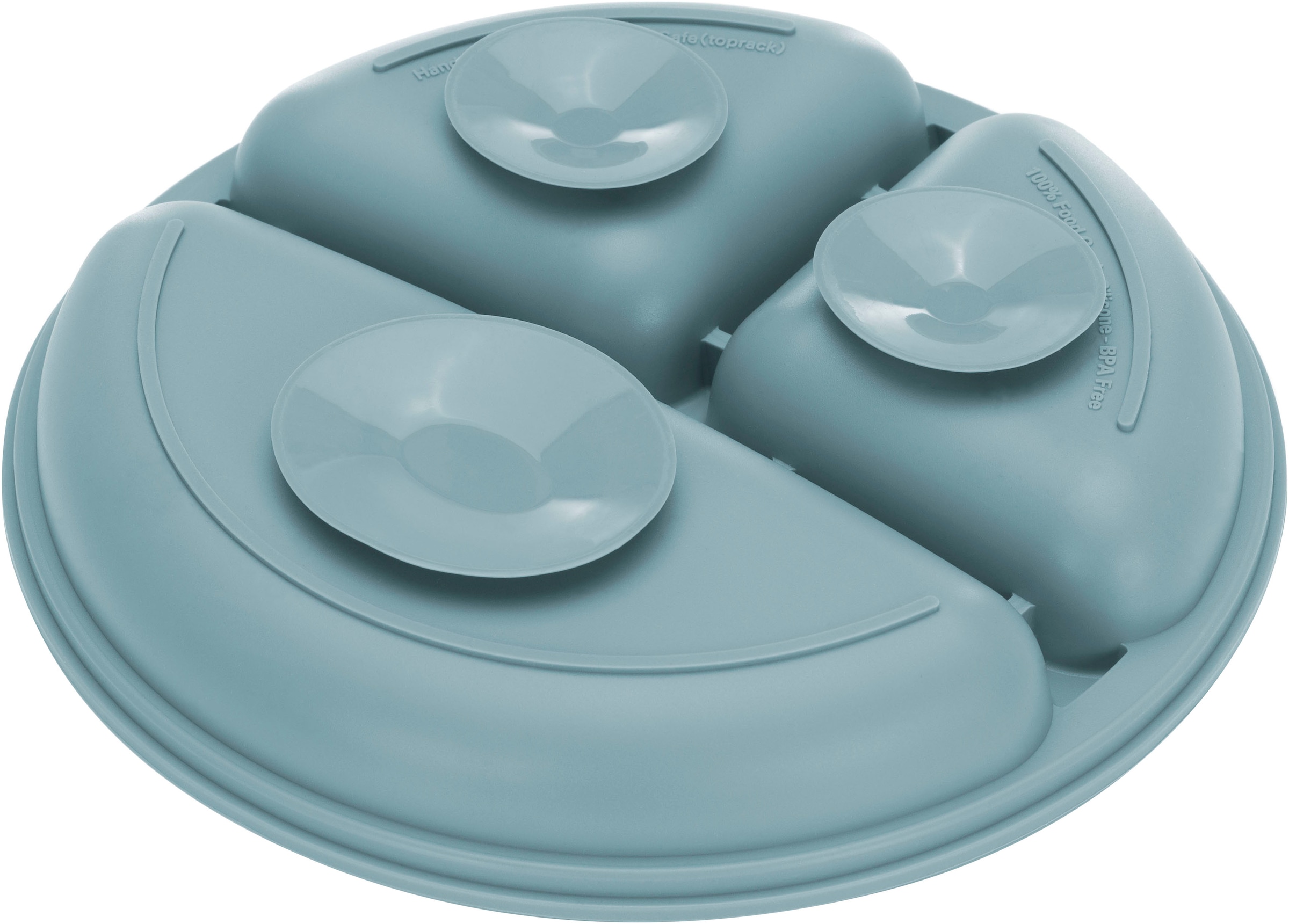 Fillikid Kindergeschirr-Set »Silikonset«, (Set, 4 tlg.), inkluisve Lätzchen