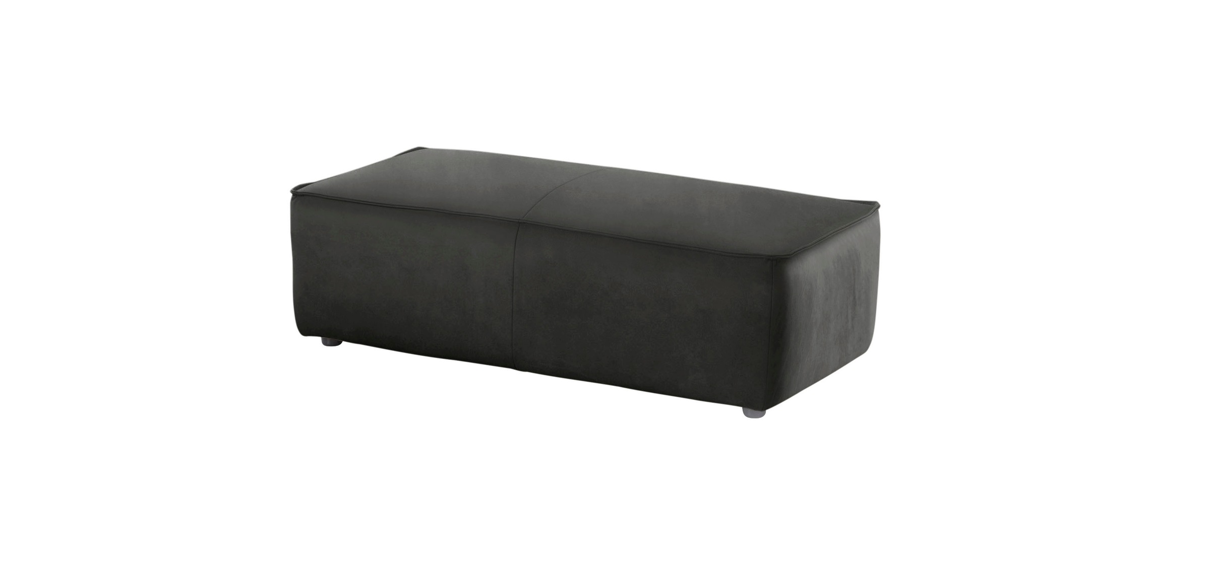 W.SCHILLIG Ecksofa »around-the-block«, (Spar-Set), inklusive Hocker, mit eleganter Biese, mit Federkern
