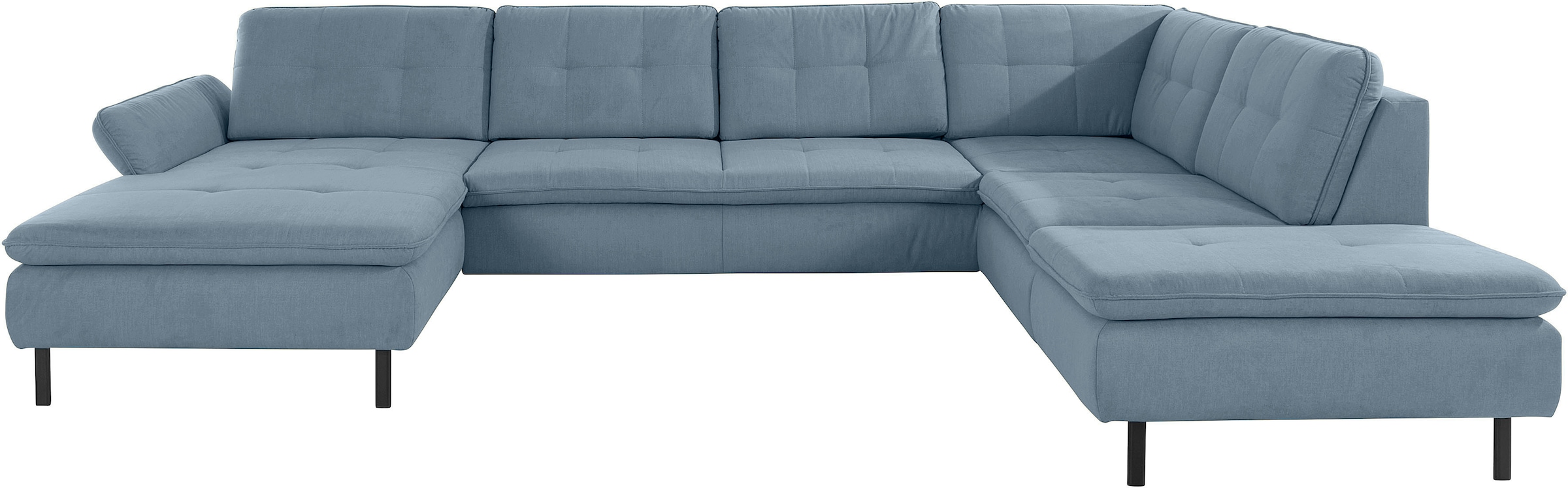 INOSIGN Wohnlandschaft »Birkholm U-Form«, Armlehnverstellung, auch in Easy Clean Bezug - mit Wasser zu reinigen