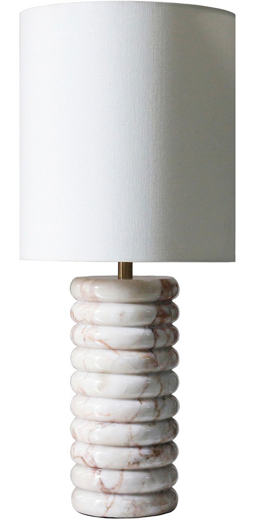 SalesFever Tischleuchte »Marmor« E27 1 Stk. mit Marmor-Standfuß günstig online kaufen