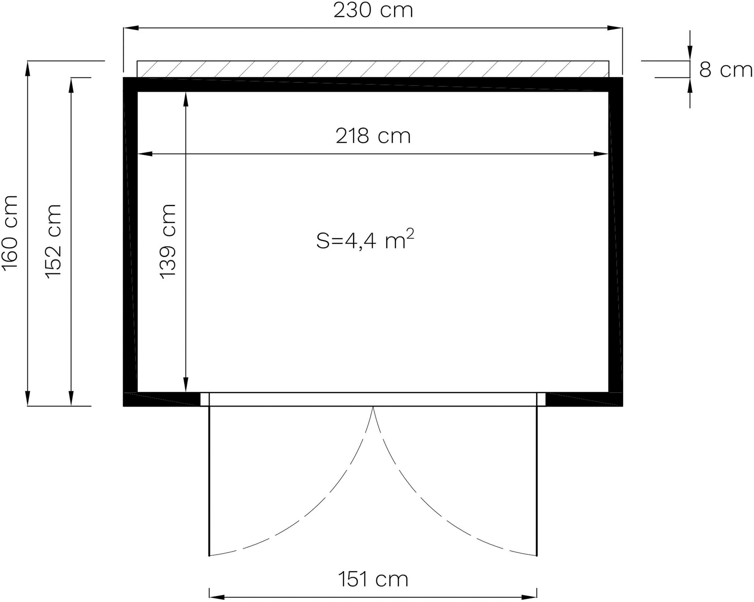 BERTILO Gartenhaus »HPL Mini, in verschiedenen Farben« Fassaden-HPL in Architekturqualität, witterungsbeständig, farbstabil