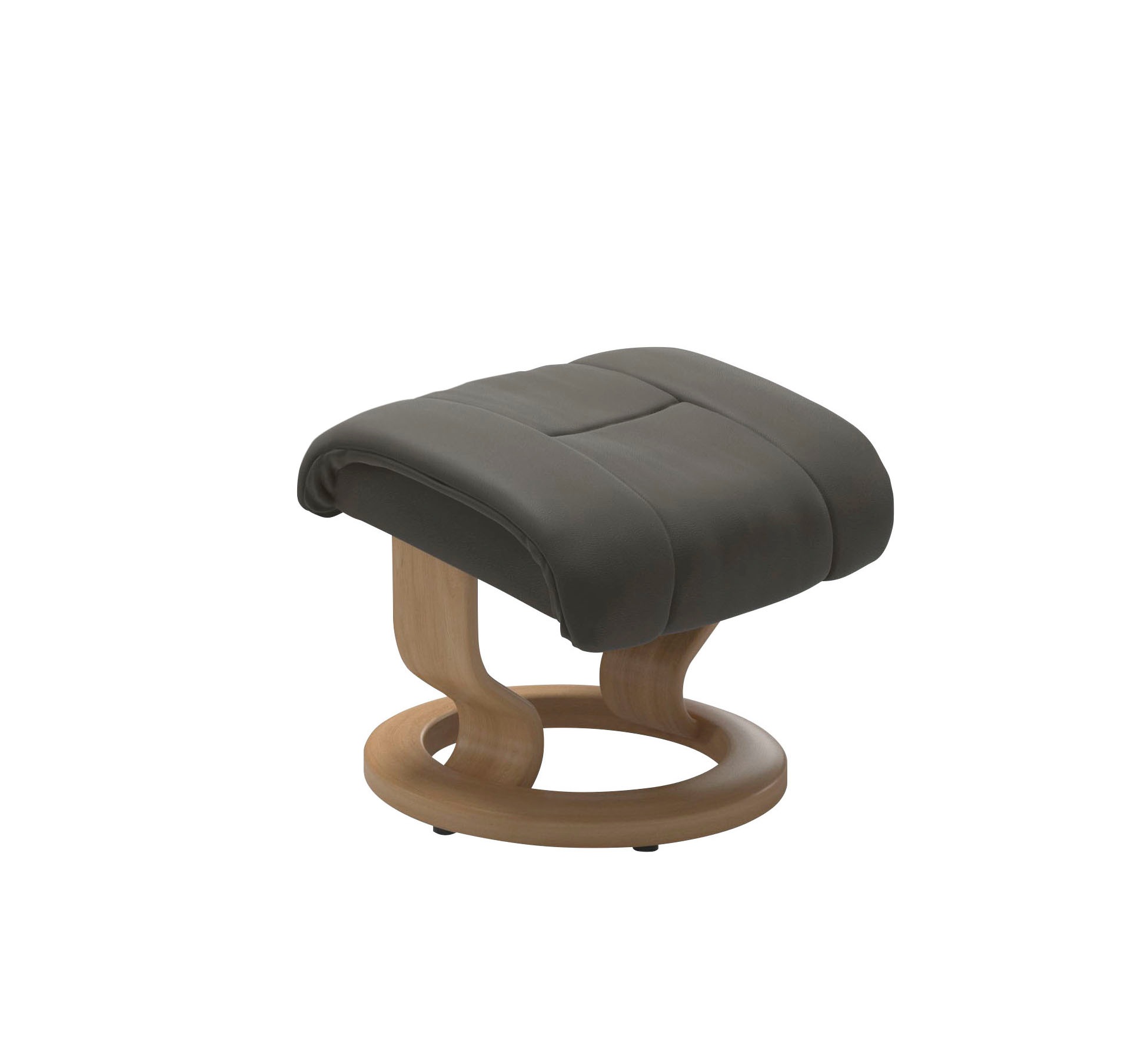 Stressless® Relaxsessel »Reno«, (Set, Relaxsessel mit Hocker), mit Hocker, mit Classic Base, Größe S, M & L, Gestell Eiche