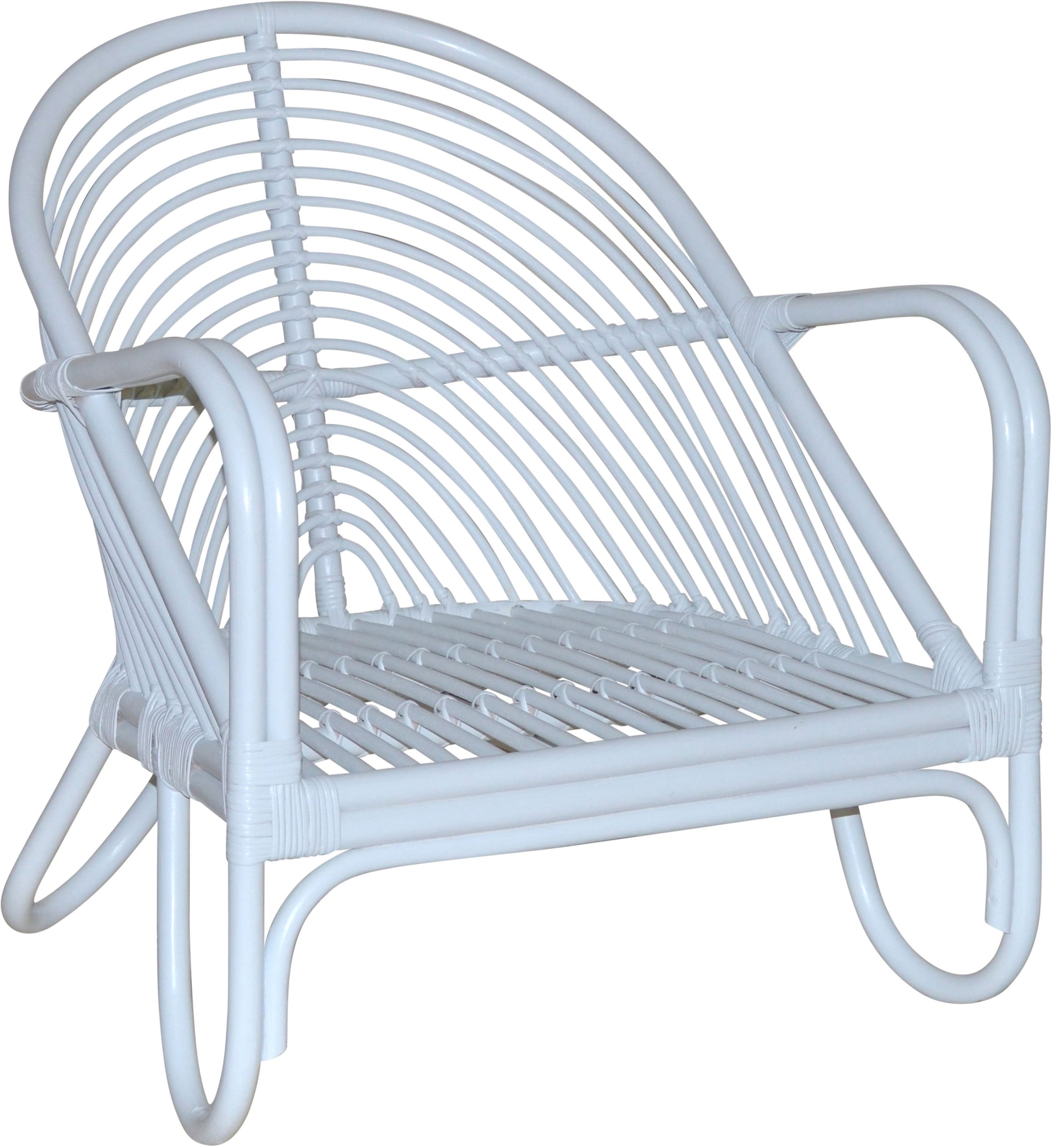 HOFMANN LIVING AND MORE Loungesessel, (1 St., Inklusive extra stark gepolsterten Sitzkissen), Handgeflochten