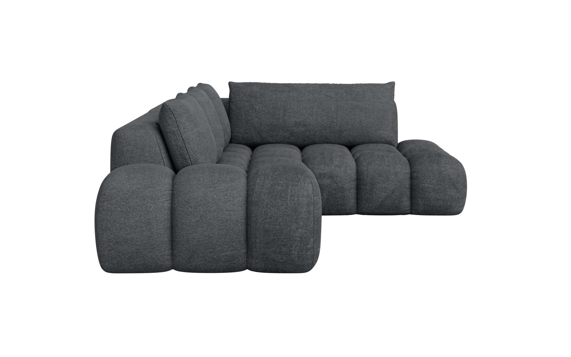 INOSIGN Ecksofa »AZITA klein, L-Form, elegant und bequem Designsofa«, lose Rückenkissen, traumhafte Steppung, Maße B/T/H: 296/176,5/89 cm