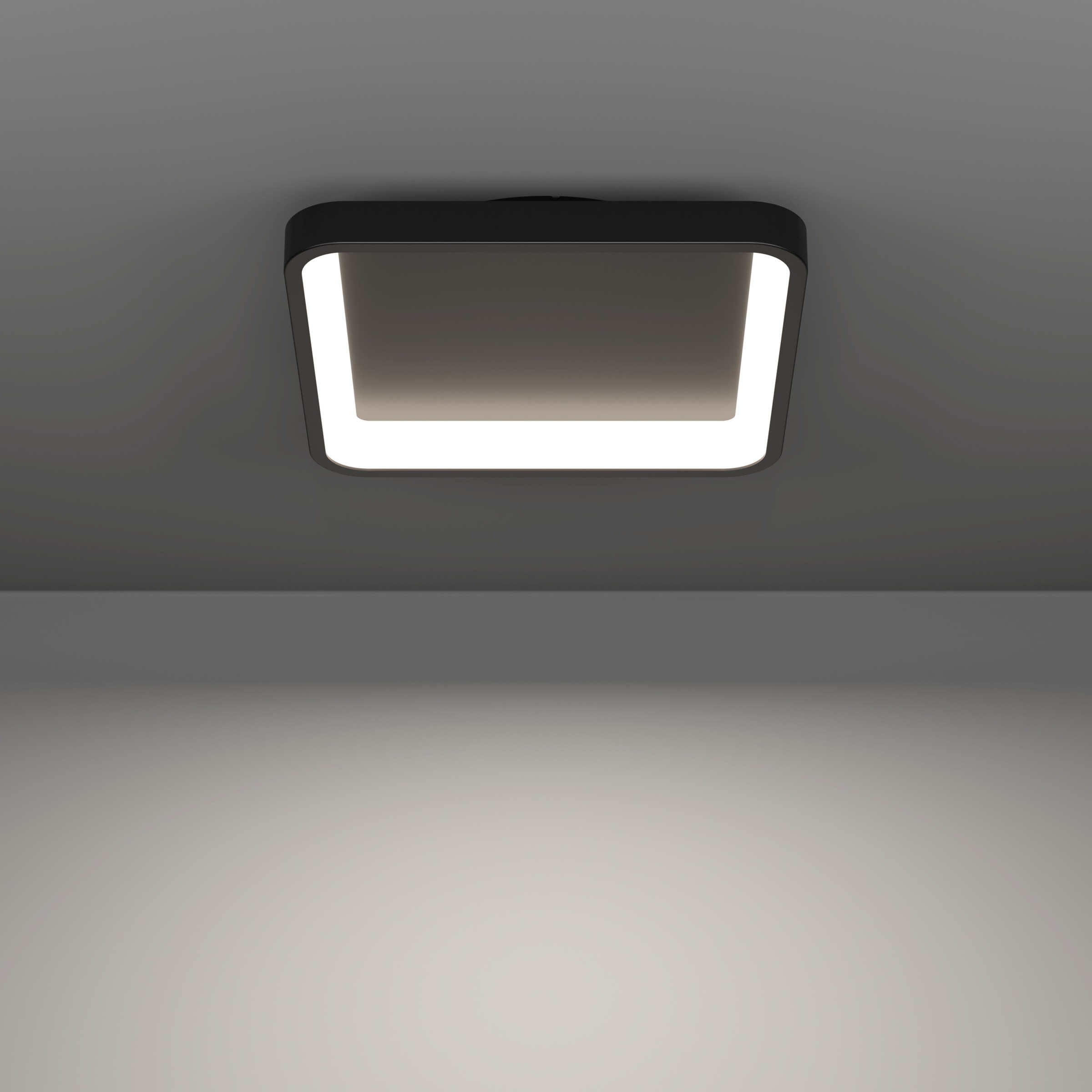 EGLO LED Deckenleuchte »LORETELLO-Z Deckenlampe - Stahl - LED - 20W - IP20« LED-Modul 1 Stk. Kaltweiß | Neutralweiß | RGB | Warmweiß Wohzimmerlampe, Esszimmerlampe, Flur, Schlafzimmer, L35 x B35 x H7,5cm