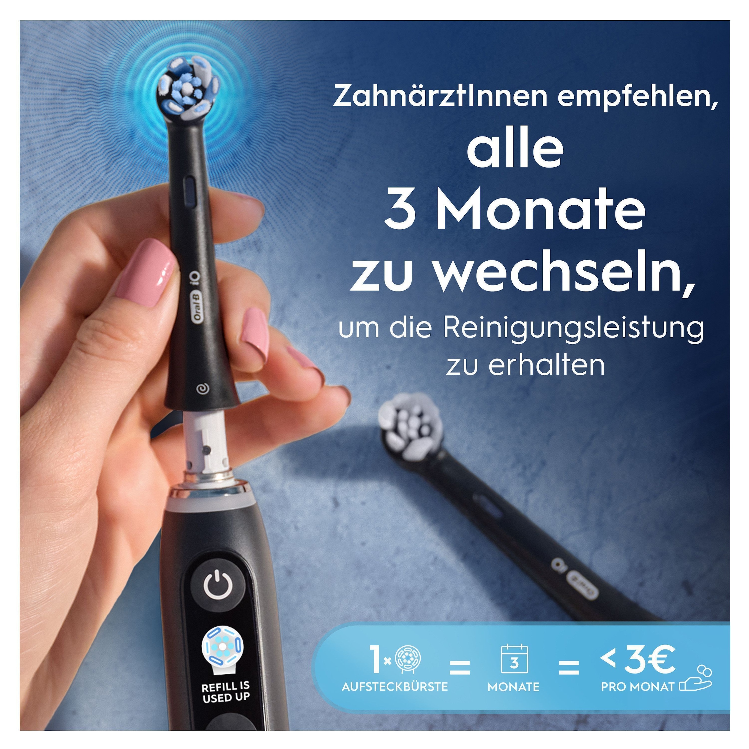 Oral-B Aufsteckbürsten »iO Ultimative Reinigung« Original Aufsteckbürsten für elektrische Oral-B iO Zahnbürsten