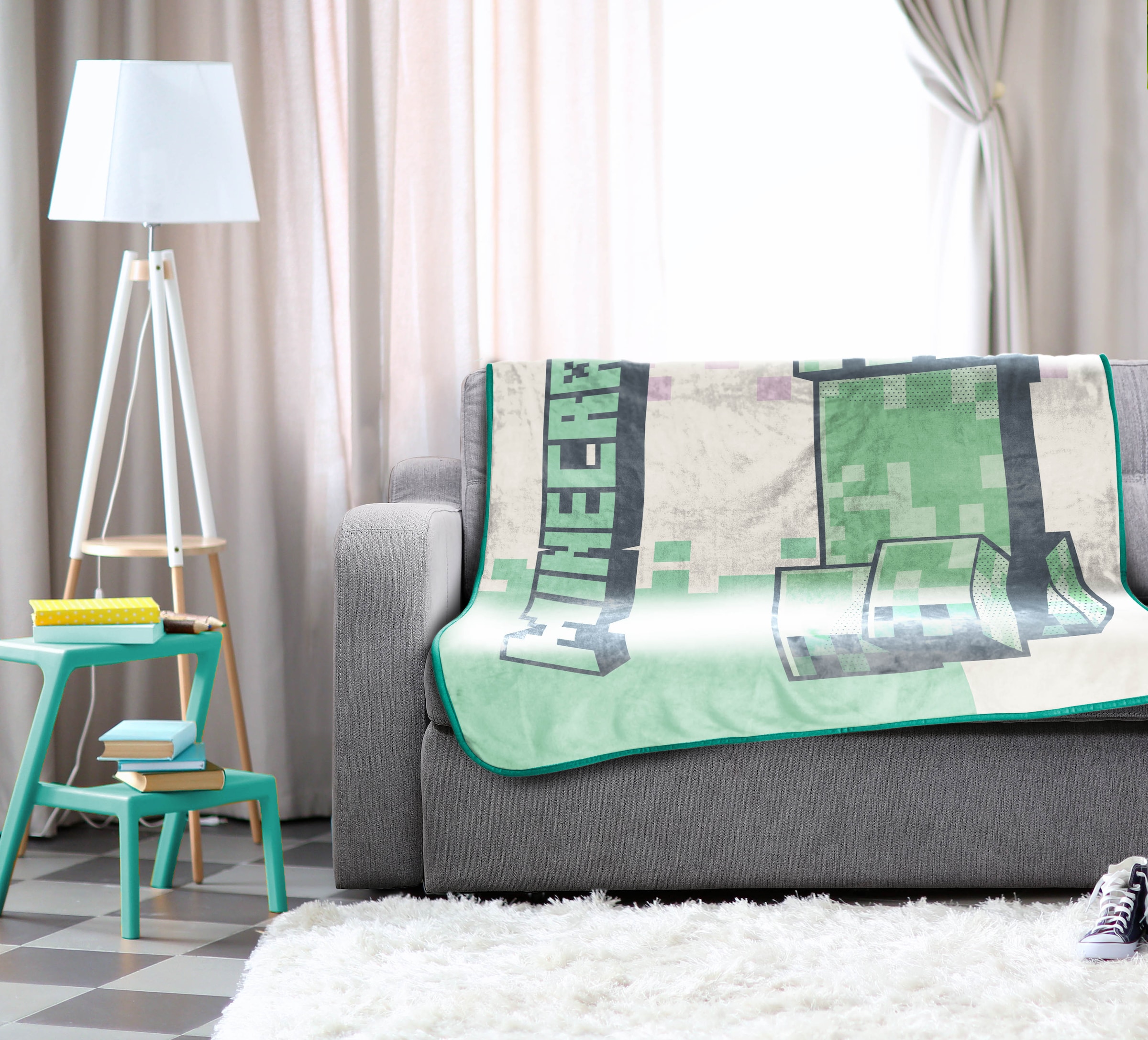 Minecraft Kinderdecke »Minecraft Creeper 130 x 150 cm« flauschig