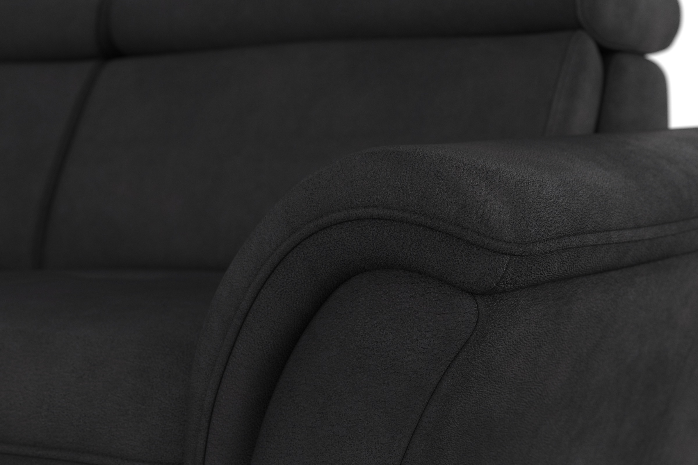 Home affaire Ecksofa »Lindgren L-Form«, wahlweise mit Bett mit klappbaren Rollen, Kasten und Kopfverstellung