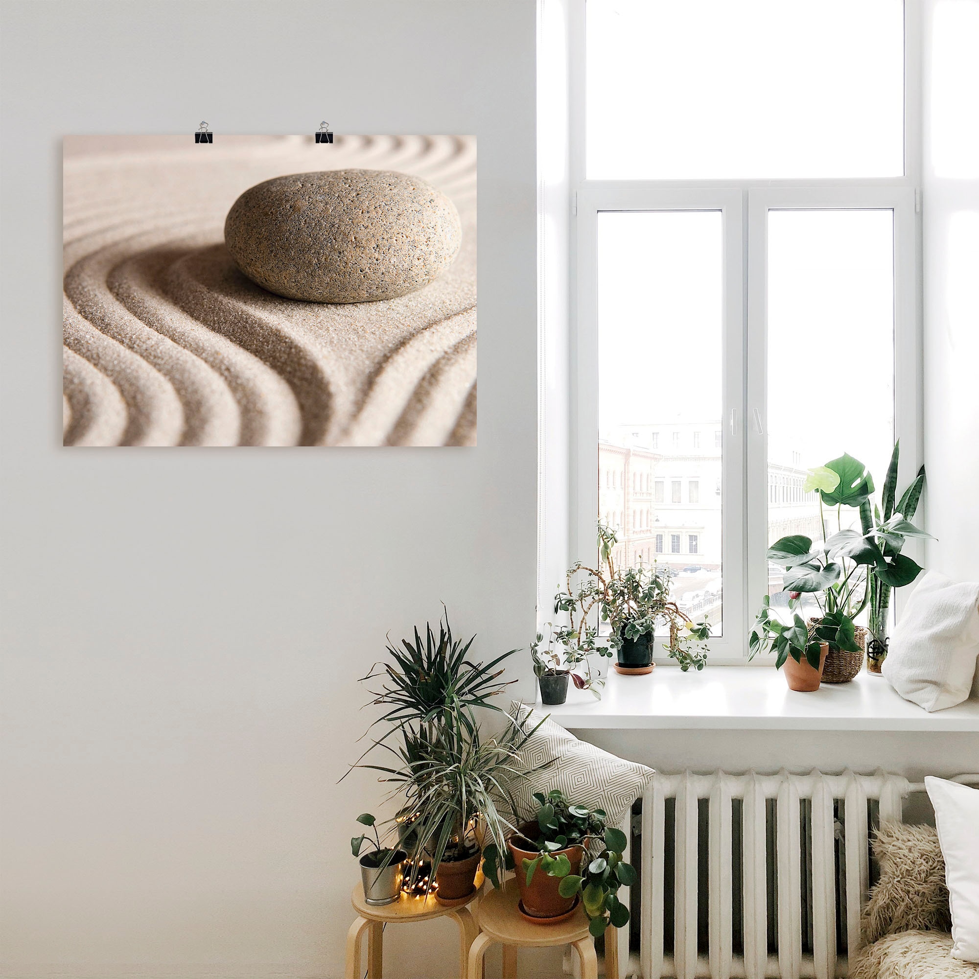 Artland Wandbild »Zen Stein«, Zen, (1 St.), als Leinwandbild, Poster in ver günstig online kaufen