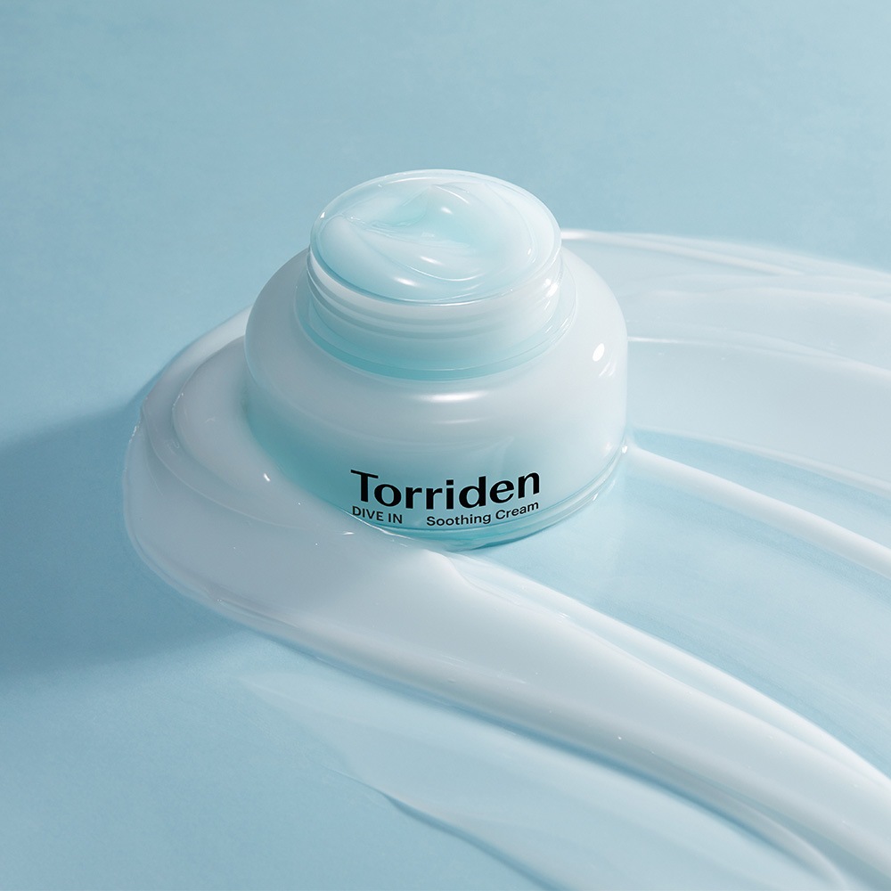 Torriden Feuchtigkeitscreme »Torriden DIVE-IN Low Molecular Hyaluronic Acid Soothing Cream« Beruhigende Feuchtigkeitscreme mit niedermolekularer Hyaluronsäure