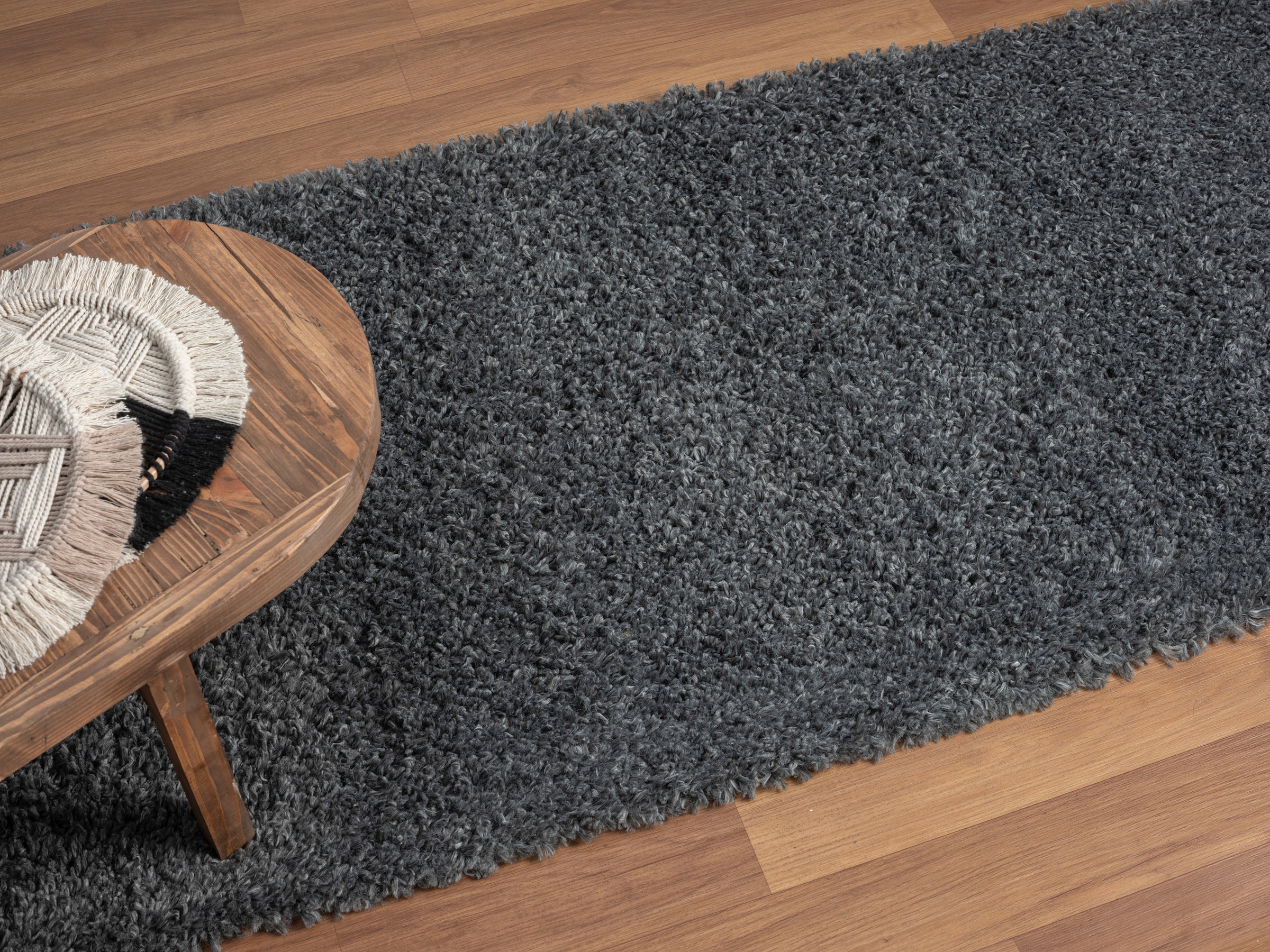 Myflair Möbel & Accessoires Hochflor-Läufer »My Shaggy«, rechteckig, 37 mm Höhe, Shaggy, Uni Farben, leicht glänzend, Microfaser, extra flauschig