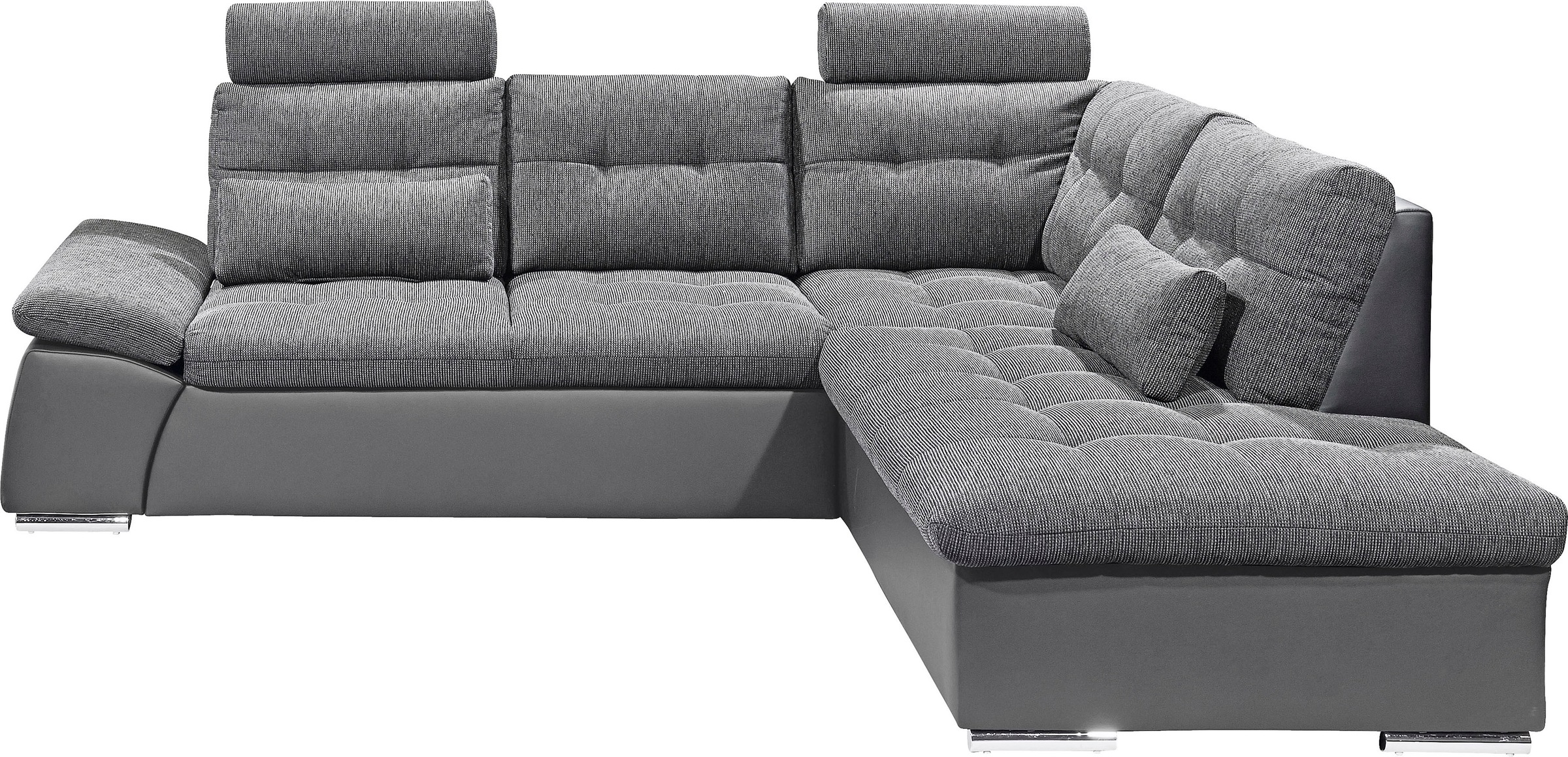 ED EXCITING DESIGN Ecksofa "Jakarta L-Form", mit Bettfunktion, Armteilverst günstig online kaufen