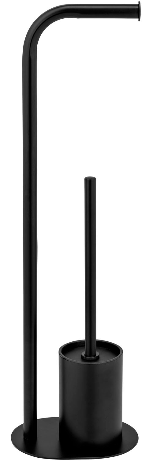 WENKO WC-Garnitur »Levante« aus Metall Stand WC-Garnitur, freistehend, mit Rollenhalter und WC-Bürste