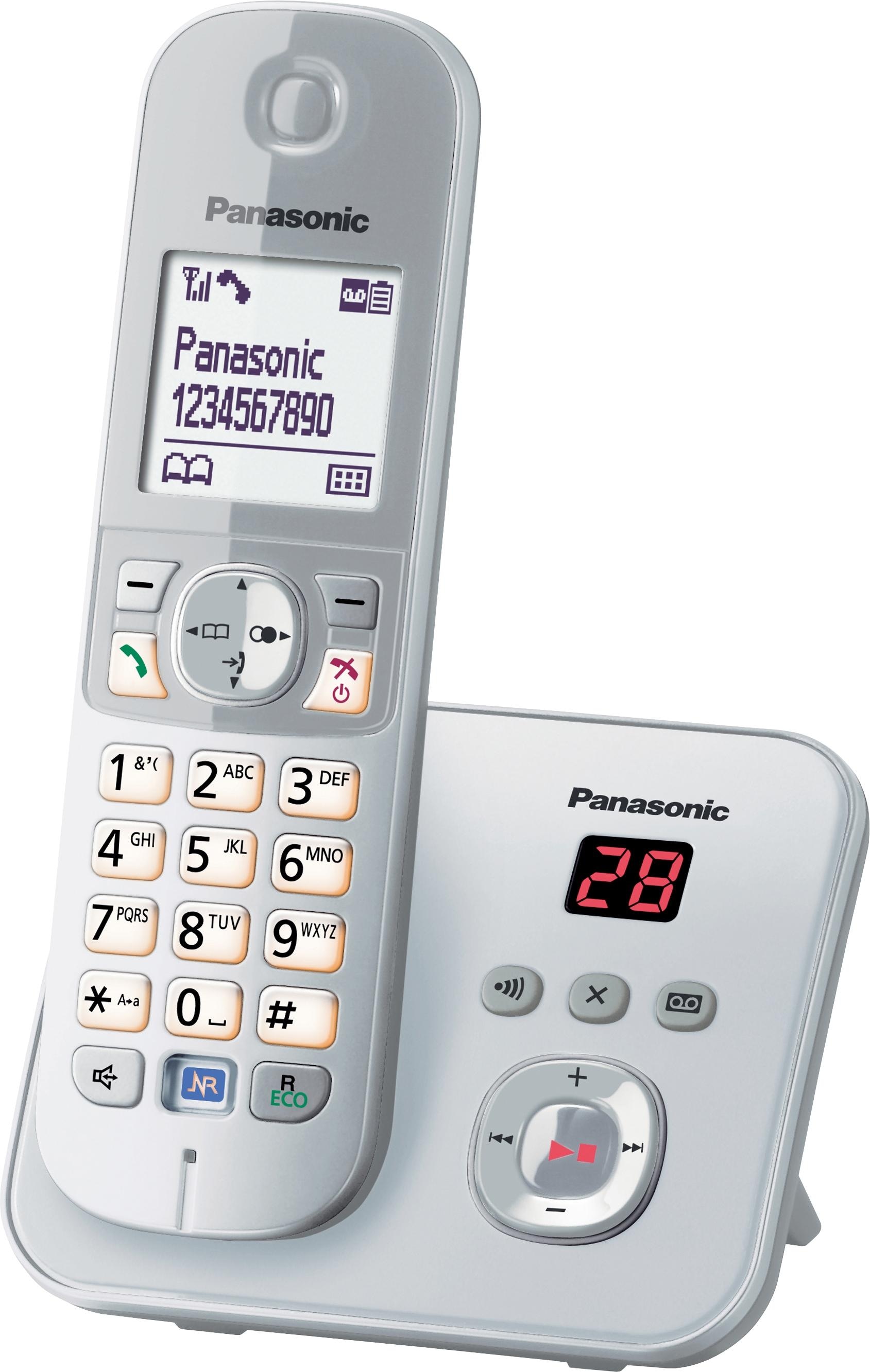 Panasonic Schnurloses DECT-Telefon »KX-TG6821G«, (Mobilteile: 1), mit Anrufbeantworter
