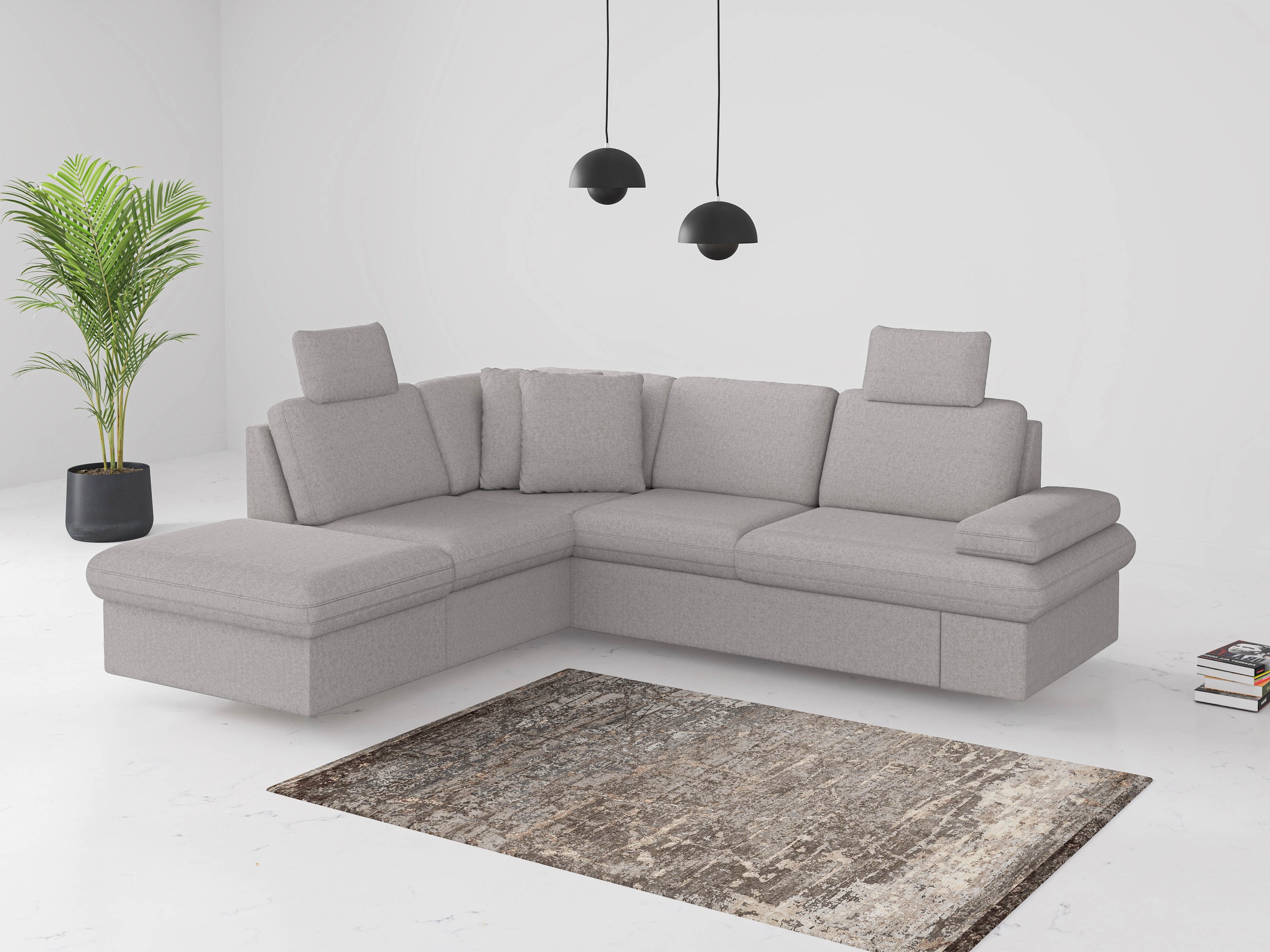 sit&more Ecksofa »Moreno«, mit Armteilverstellung,wahlweise mit Bettfunktio günstig online kaufen