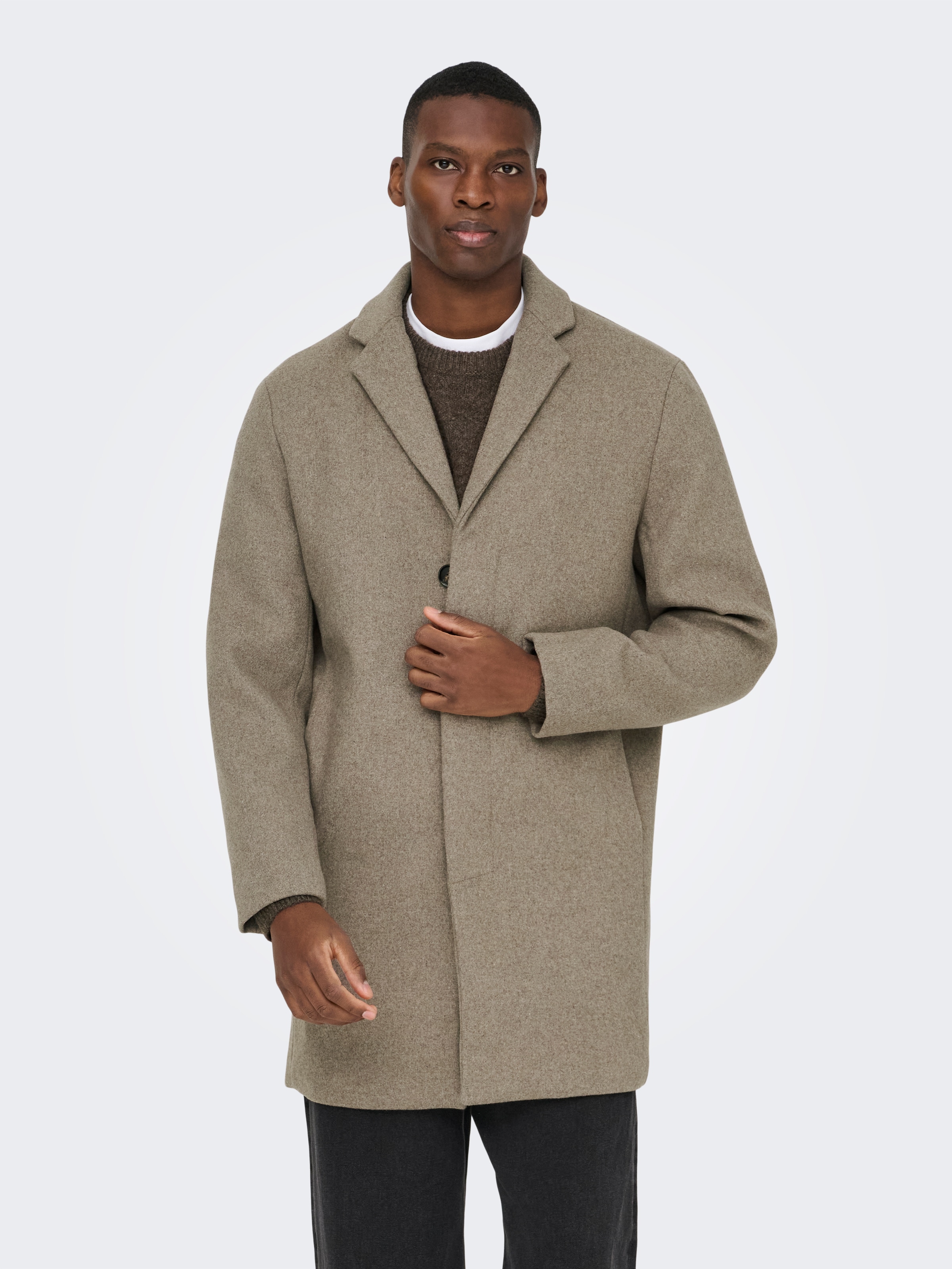 ONLY & SONS Kurzmantel »ONSARON WOOL COAT OTW«
