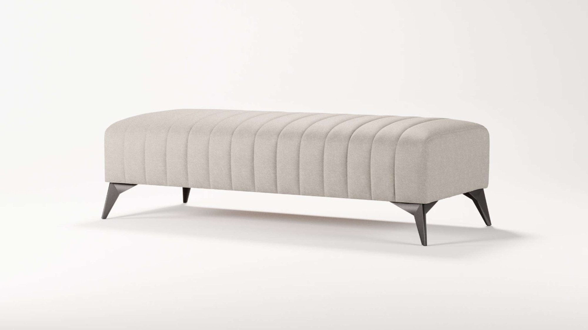 Home affaire Polsterhocker »MATTHEW Sitzhocker XXL, Maße B/T/H: 140/60/43 cm« Steppung, belastbar bis 180 kg