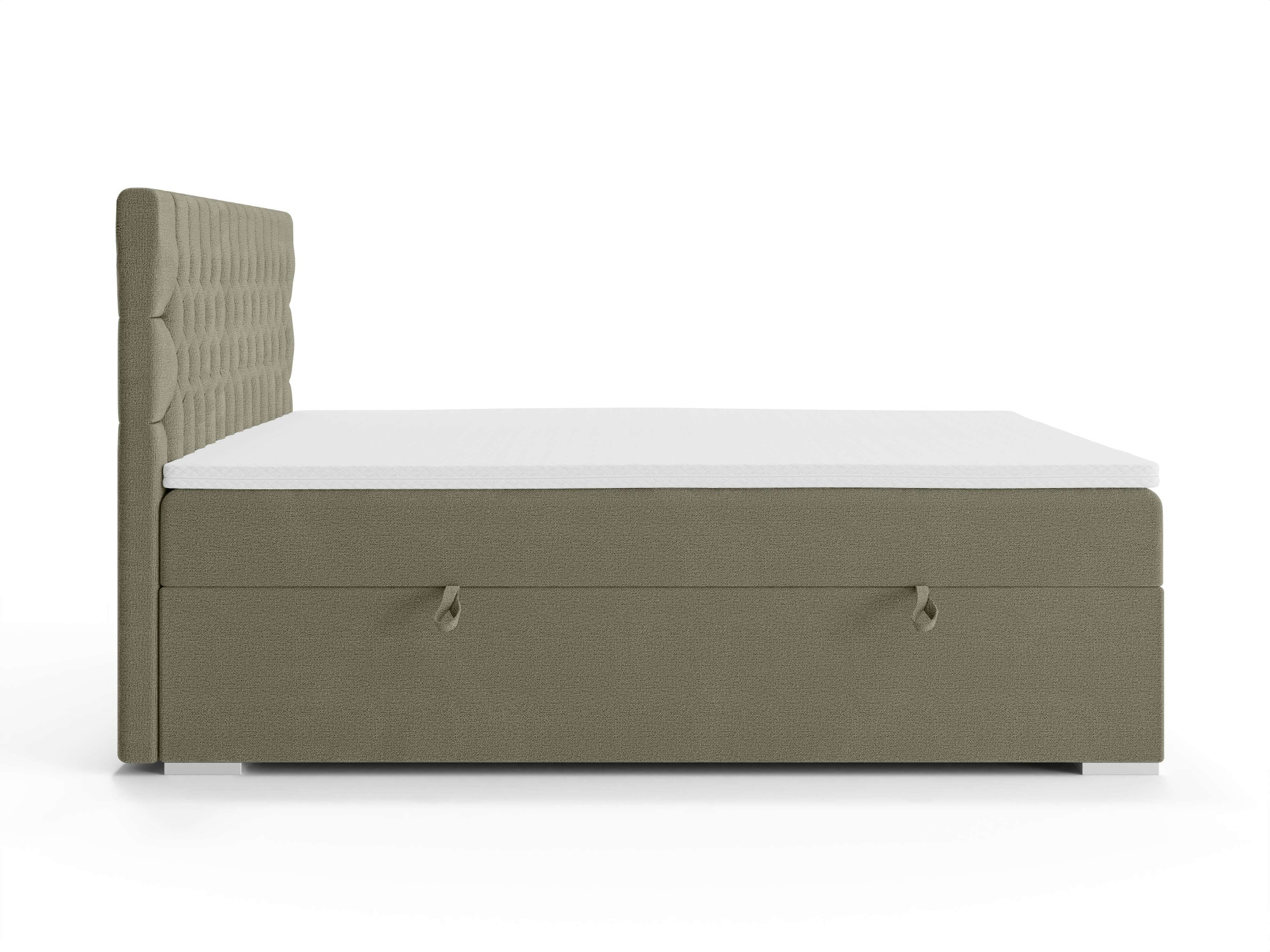 Leonique Polsterbett »ALIY mit Matratze und Topper, in 3 Breiten (140, 160 und 180 cm)«, Boxspringbett mit Kopfteil, Bettkasten, Matratze (BFK/TFK) und Topper