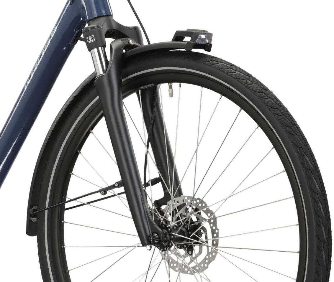 Kross »E-Citybike Sentio Hybrid 4.0 28 Zoll blau - Shimano Mittelmotor« 7 Gang Shimano NEXUS Schaltwerk Nabenschaltung Mittelmotor 250 W SHIMANO 36 V/250 W, Mittelmotor DU-E500