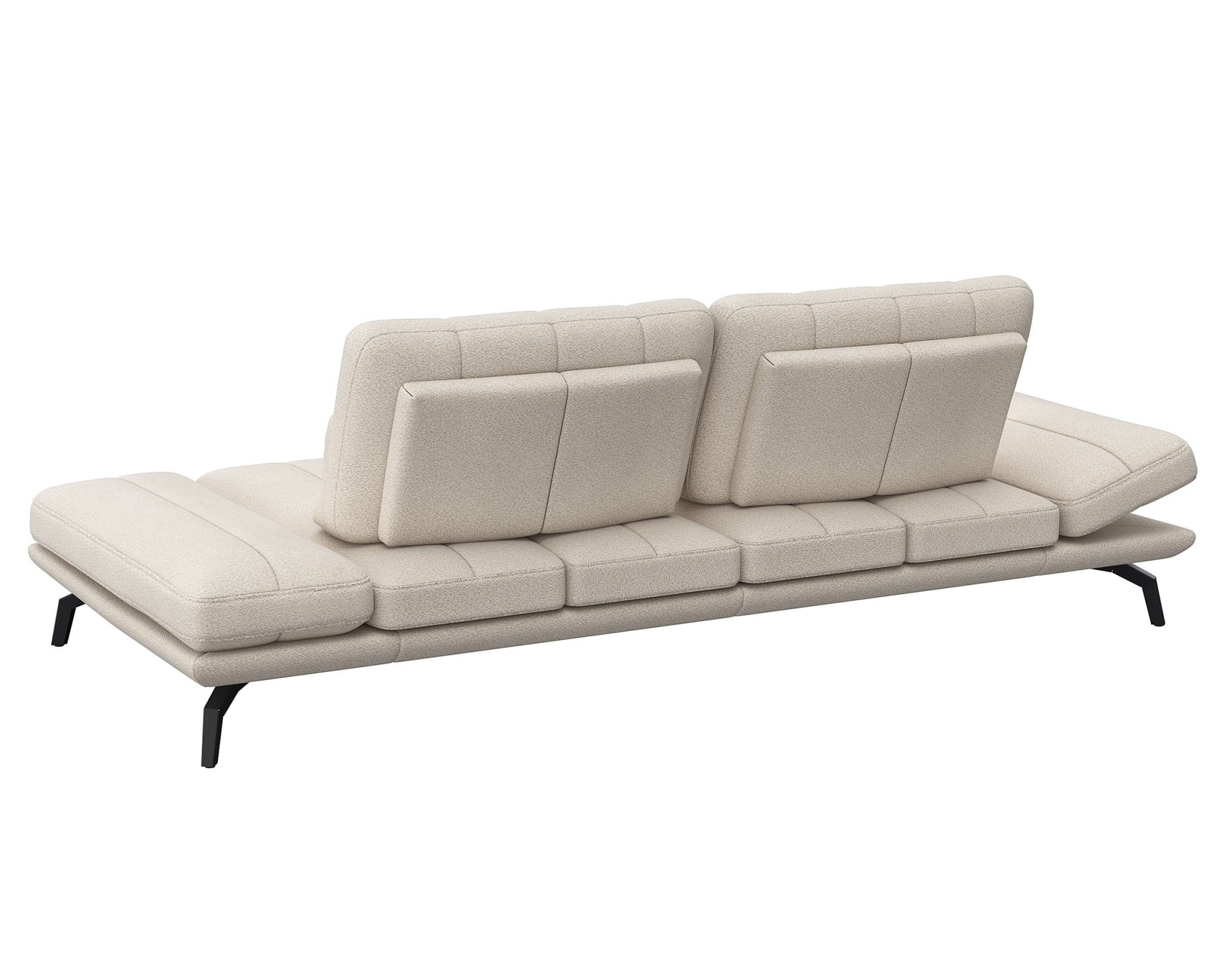 FLEXLUX 3-Sitzer »Tropea Funktionssofa, Designsofa, Relaxfunktion, TV-Couch,«, mit Armteilverstellung sowie Sitztiefenverstellung, Breite 252 cm
